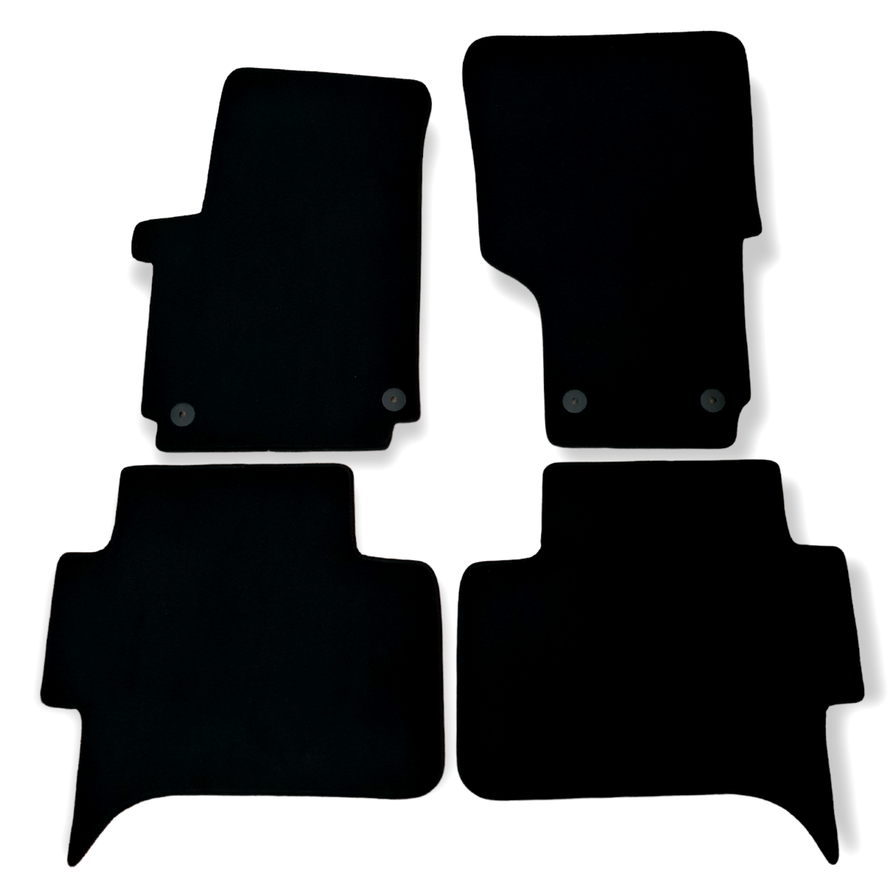 Car Floor Mats Velour For VW Amarok Waterproof Black Rugs Carpet Auto Liners New