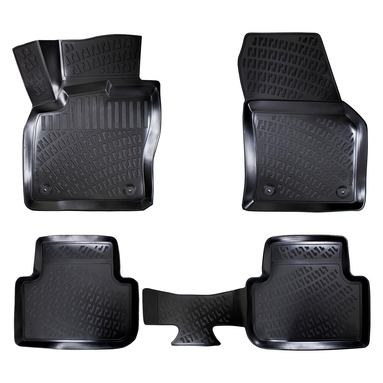 Floor Mats Liners For VW Volkswagen Tiguan 2019-2023 All Weather Heavy Duty Rugs