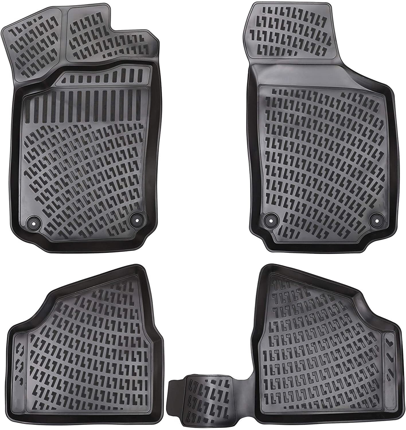 Car Floor Mats Liners For Opel Corsa C 2000-2006 All Season Heavy Duty Auto Rugs