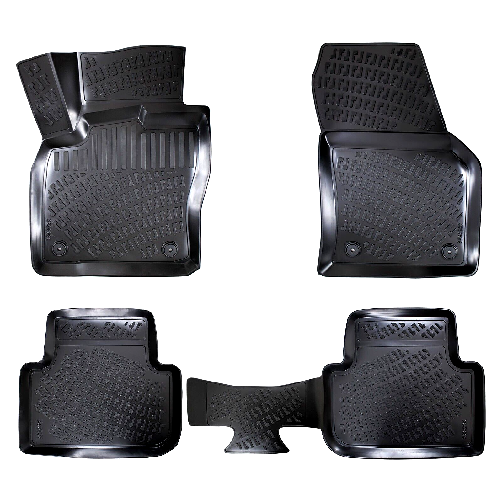 Floor Mats Liners For VW Volkswagen Tiguan 2016-2019 All Weather Heavy Duty Rugs