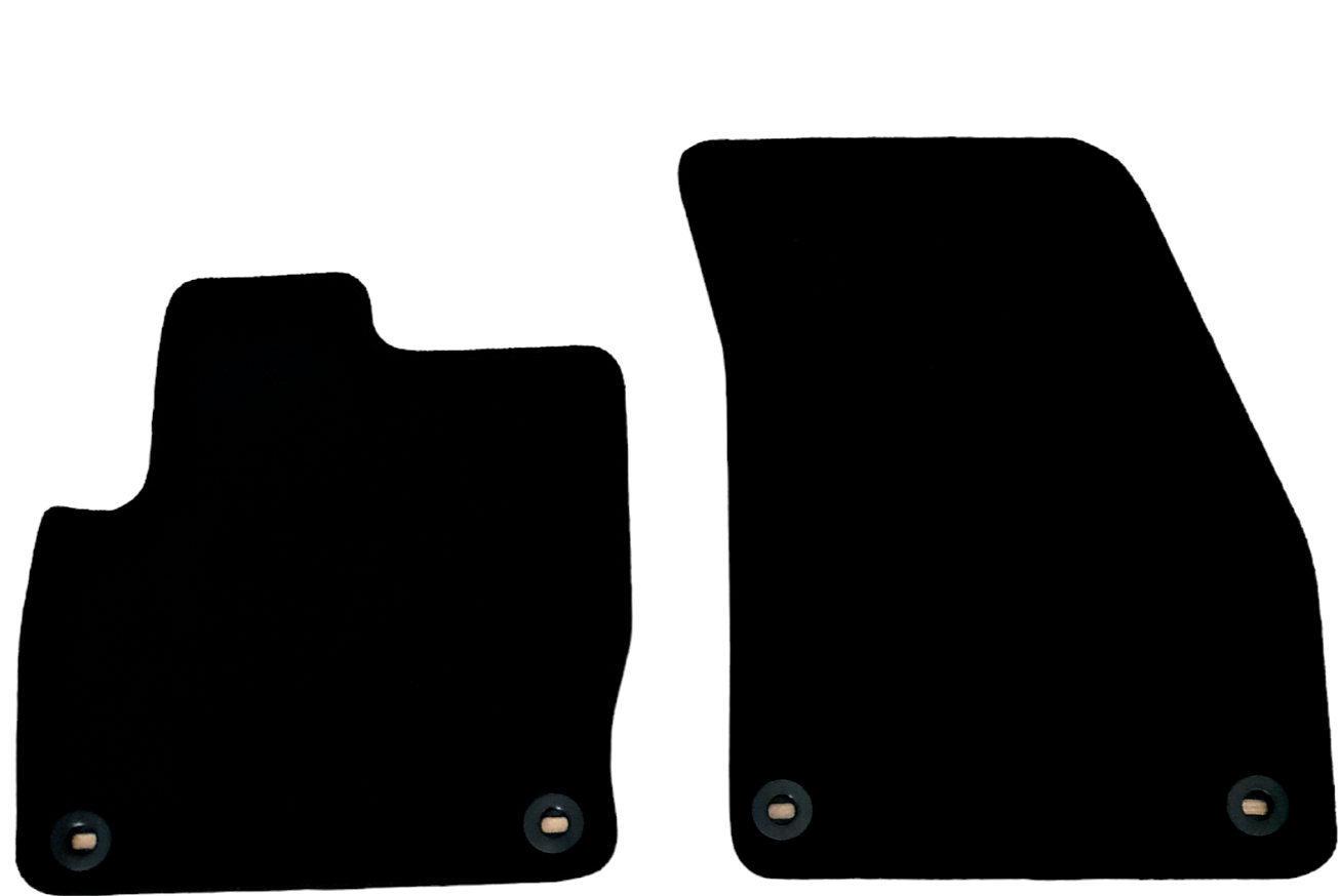 Front Car Floor Mats For Range Rover Evoque Waterproof Velour Carpet Liners 2pcs