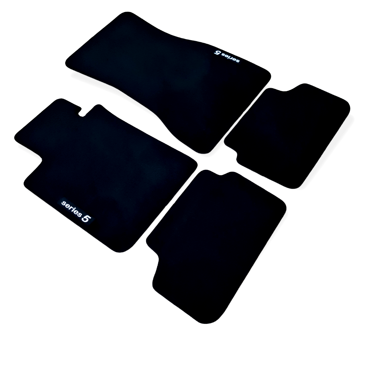 Car Floor Mats Velour For BMW 5 M5 G30 Waterproof Black Carpet Auto Liners New