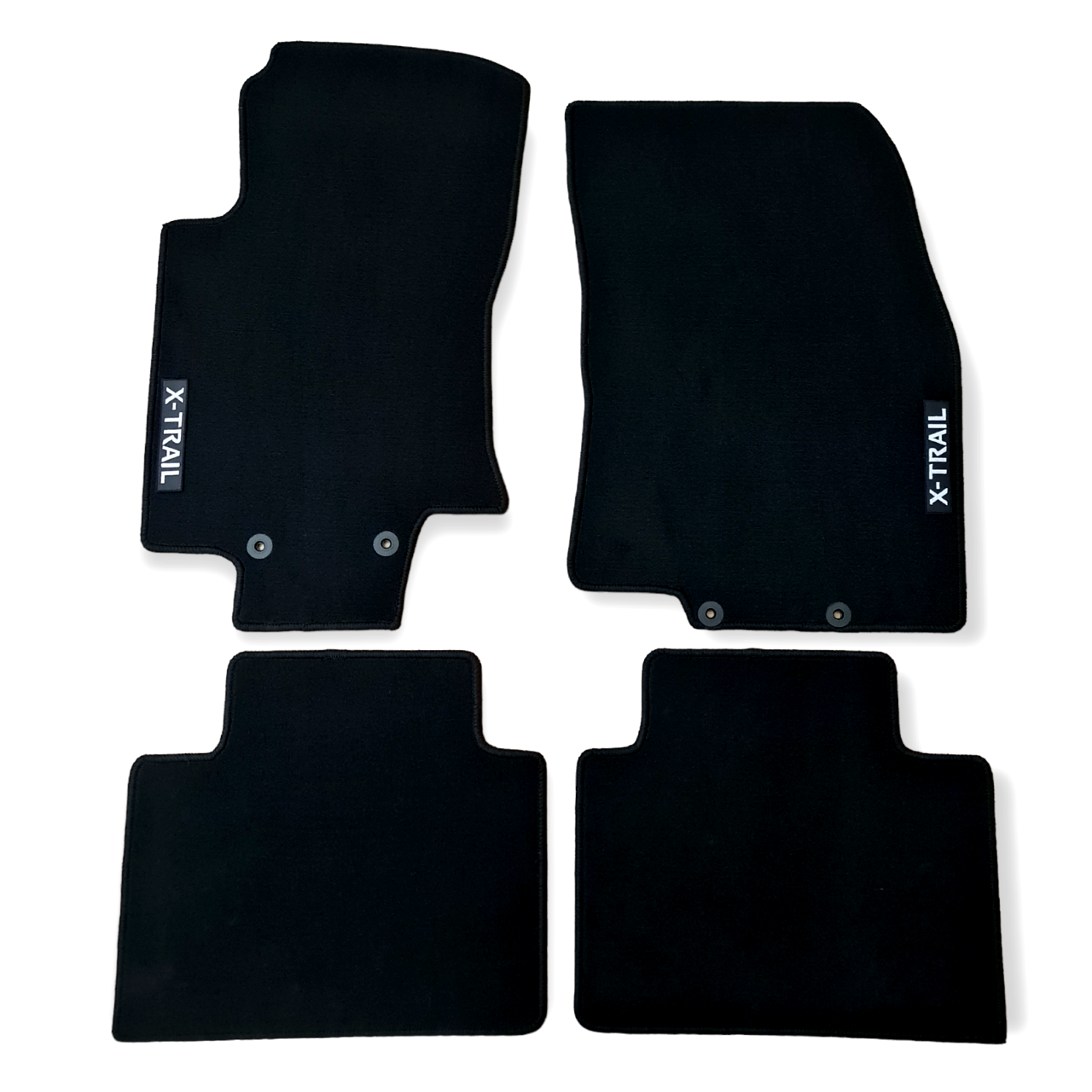 Car Floor Mats Velour For Nissan X Trail Waterproof Black Carpet Auto Liners New