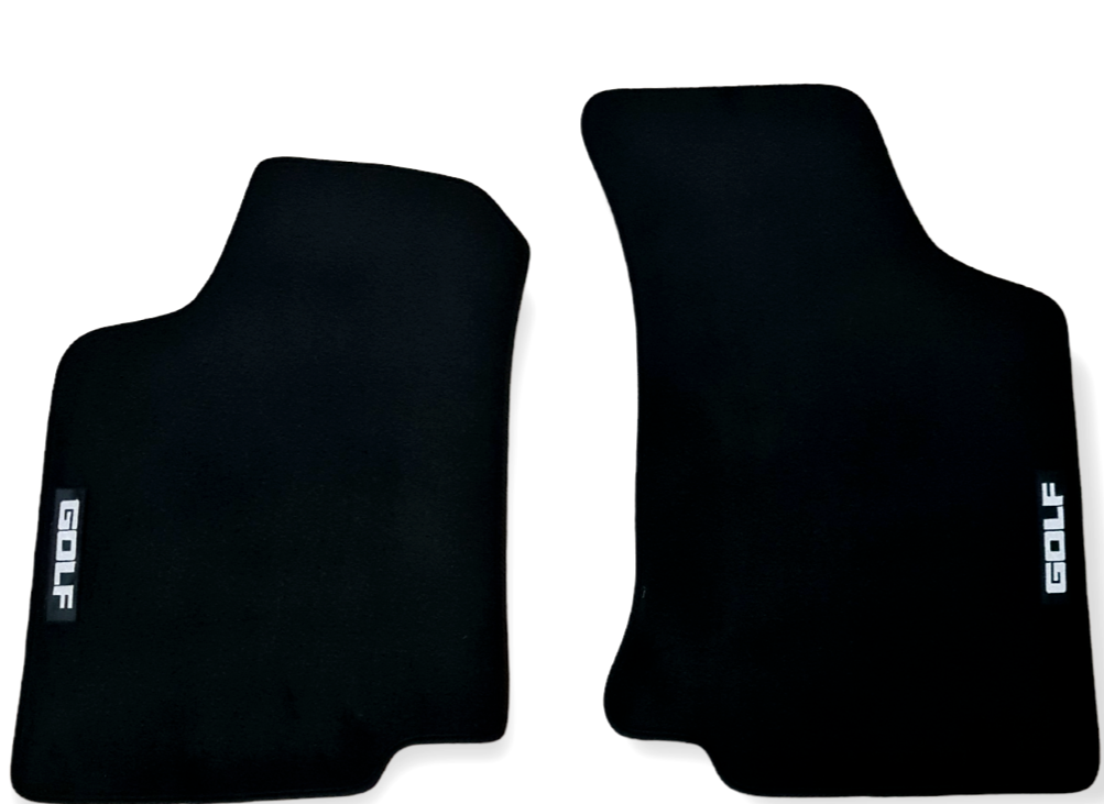 Front Car Floor Mats For VW Golf MK3 Velour Waterproof Carpet Auto Liners 2pcs