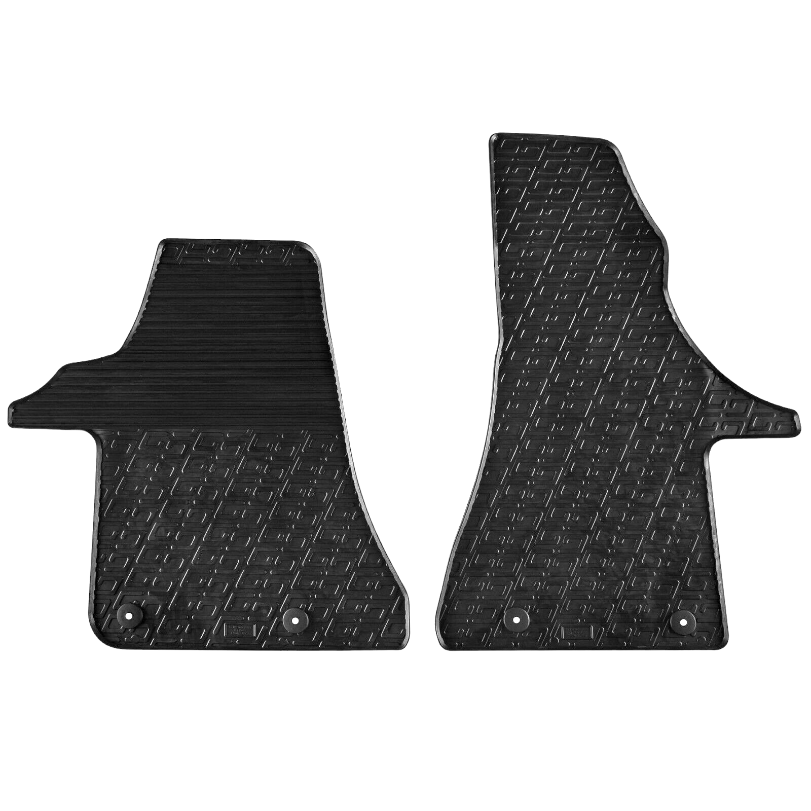 For VW Transporter 2020-2023 Car Floor Mats Rubber All Weather Heavy Duty Liners