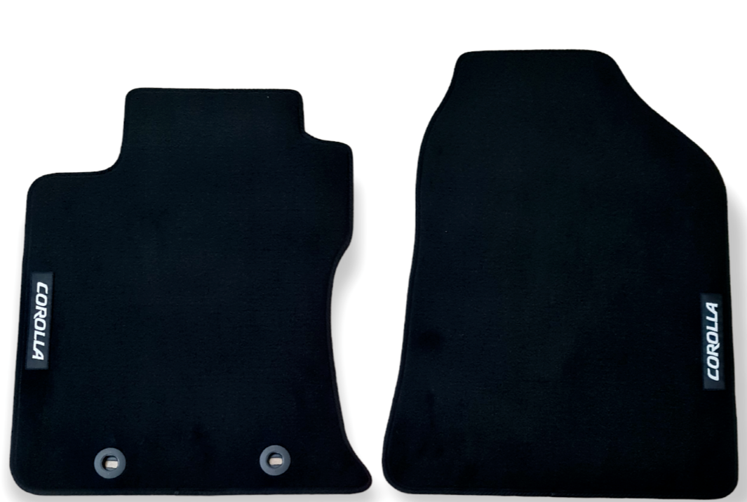 Front Car Floor Mats Velour For Toyota Corolla Waterproof Carpet Auto Liners 2pc