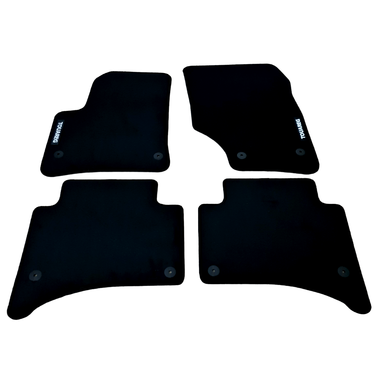 Car Floor Mats For VW Touareg Velour Waterproof Black Carpet Rugs Auto Liners