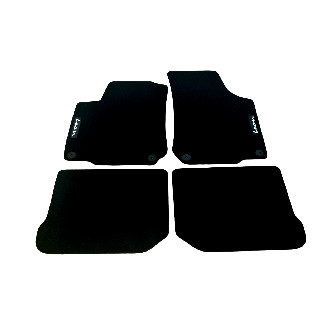 Car Floor Mats For Seat Leon MK1 Velour Waterproof Black Carpet Rugs Auto Liners