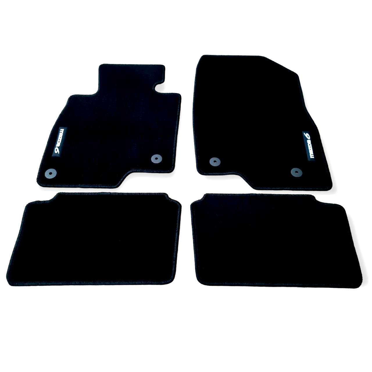 Car Floor Mats For Mazda 6 Sedan Velour Waterproof Black Carpet Rugs Auto Liners