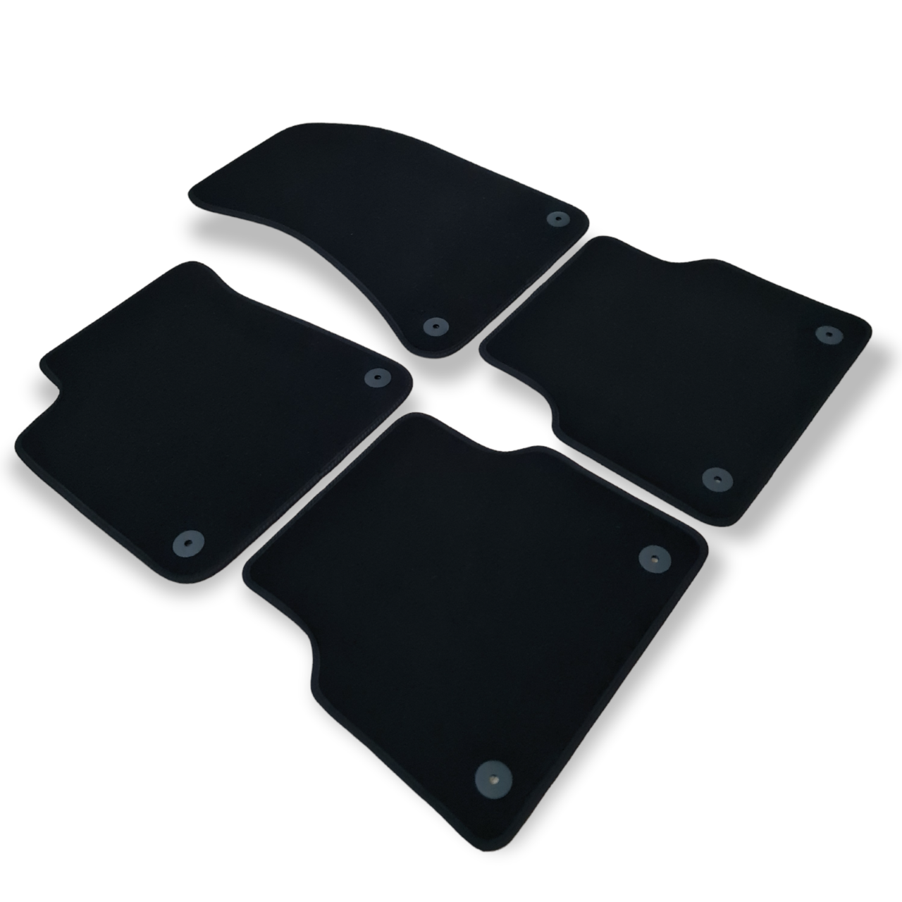 Velour Car Floor Mats For Audi A8 S8 4H Waterproof Black Carpet Rugs Auto Liners