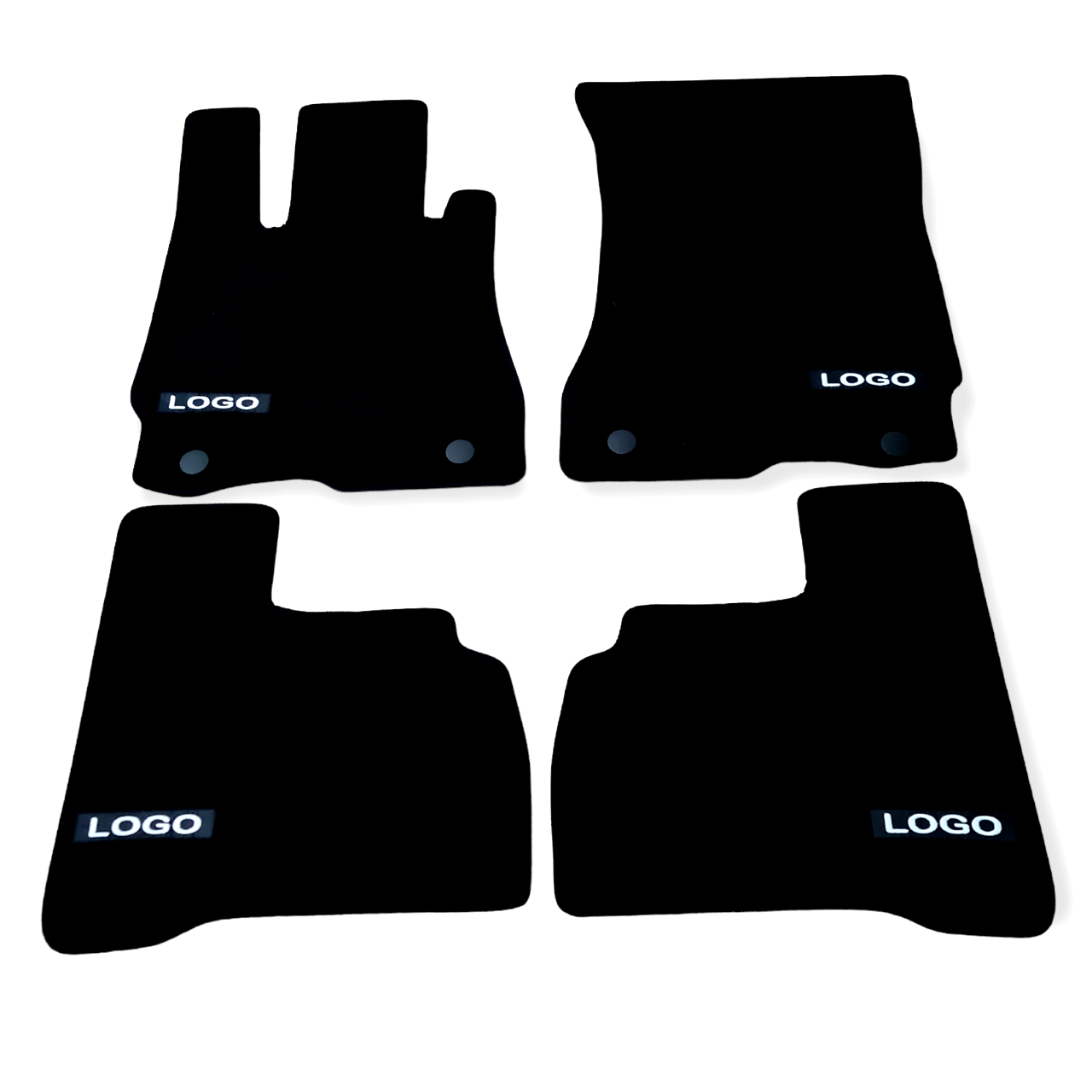 Velour Car Floor Mats For Mercedes S Class AMG Long Auto Liners Waterproof Black