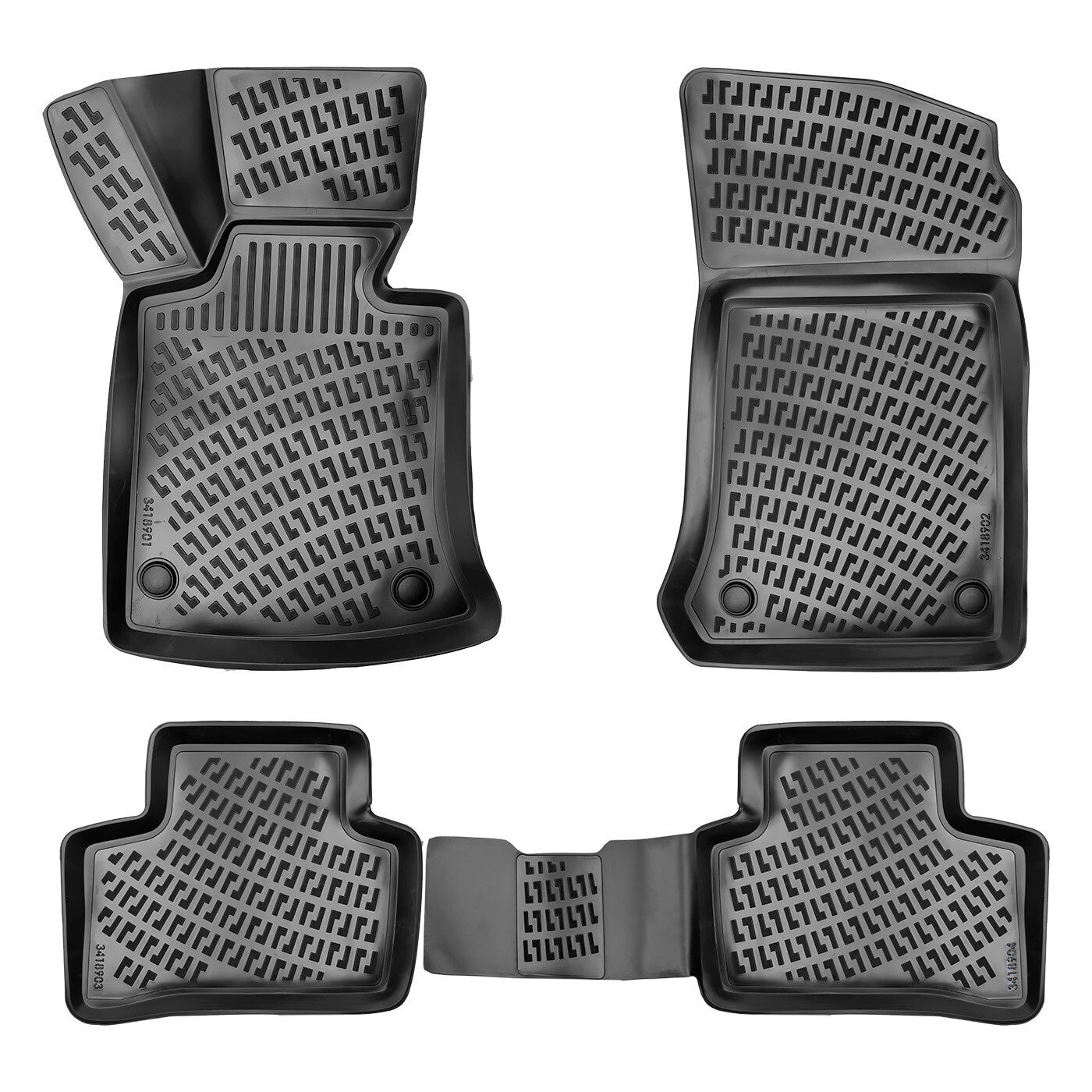 Car Floor Mats Liners For Mercedes GLK 2008-2015 All Season Heavy Duty Auto Rugs