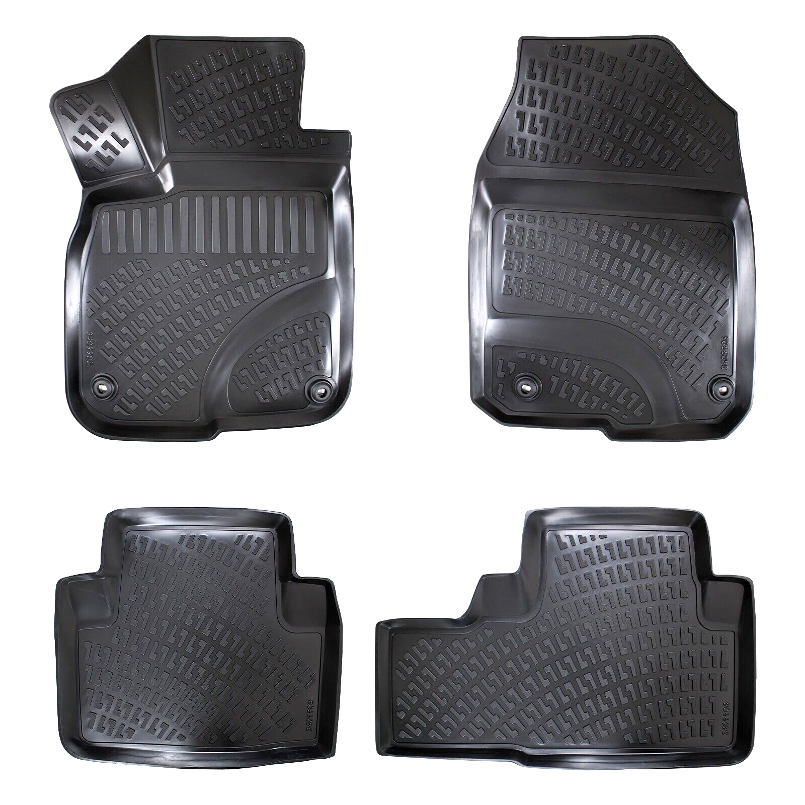 Car Floor Mats Liners For Honda CRV 2017-2022 All Season Heavy Duty 3D Auto Rugs