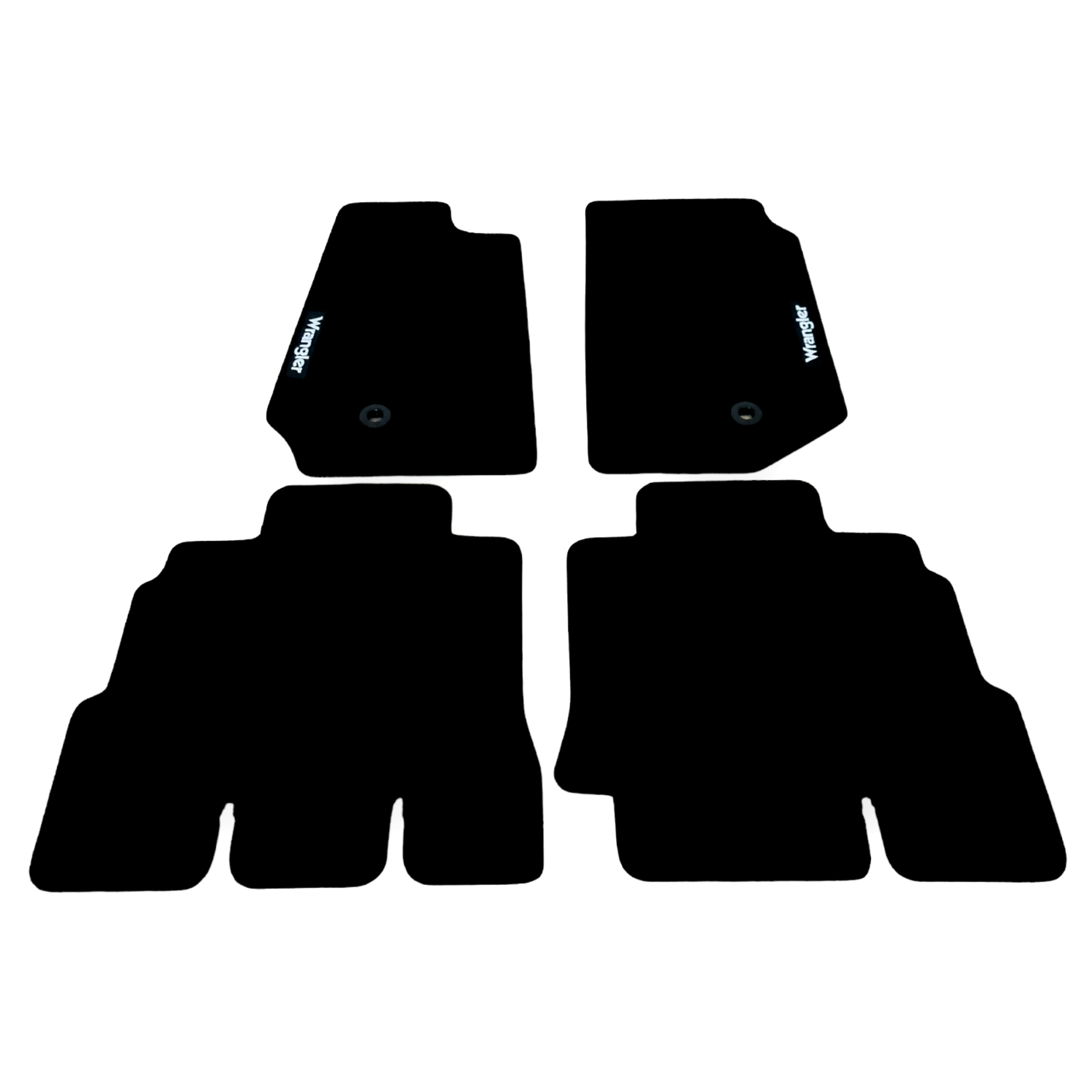 Car Floor Mats For Jeep Wrangler Velour Waterproof Black Carpet Auto Liners New
