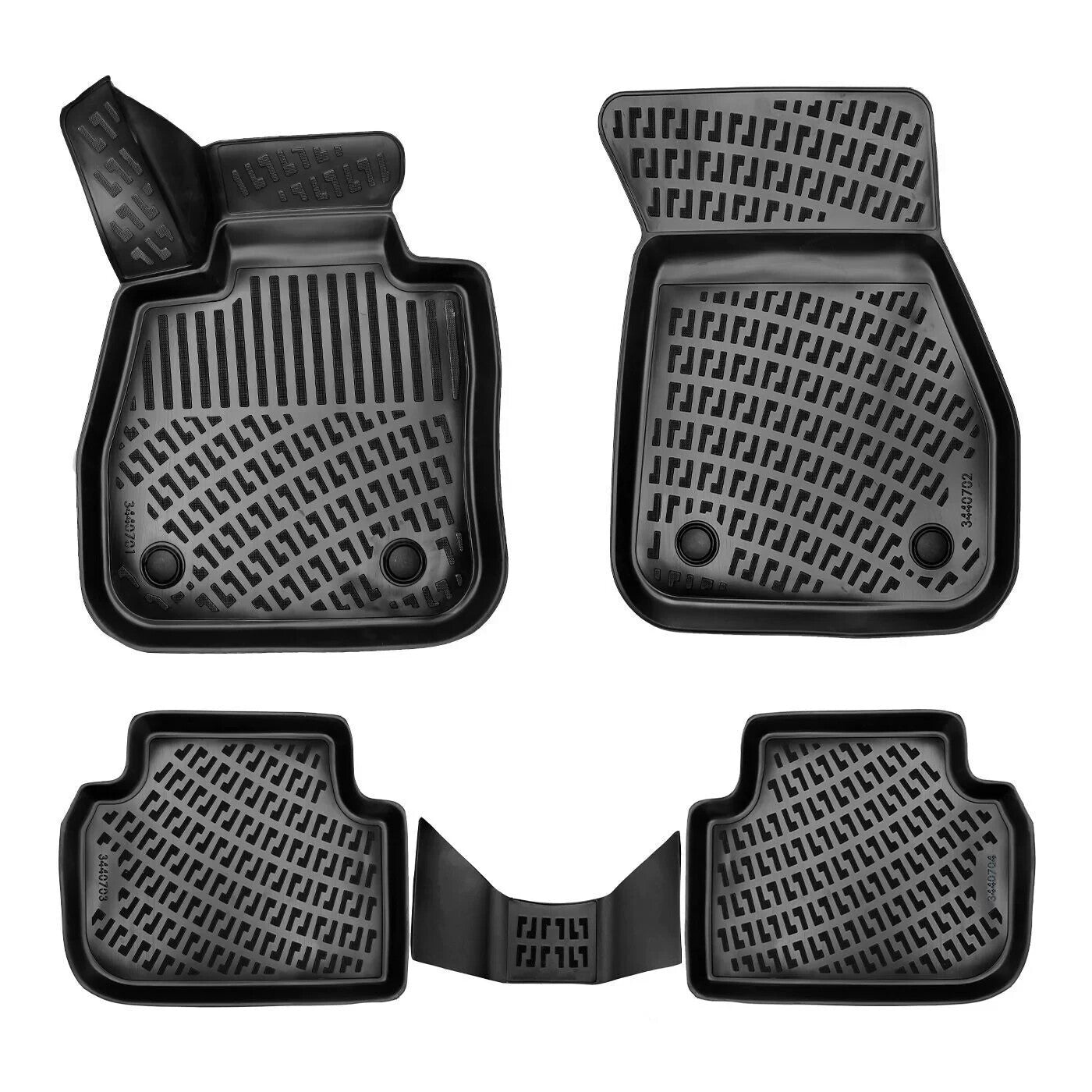 Floor Mats Liners For BMW 2 F46 GT 2014-2021 All Weather Heavy Duty 3D Car Rugs