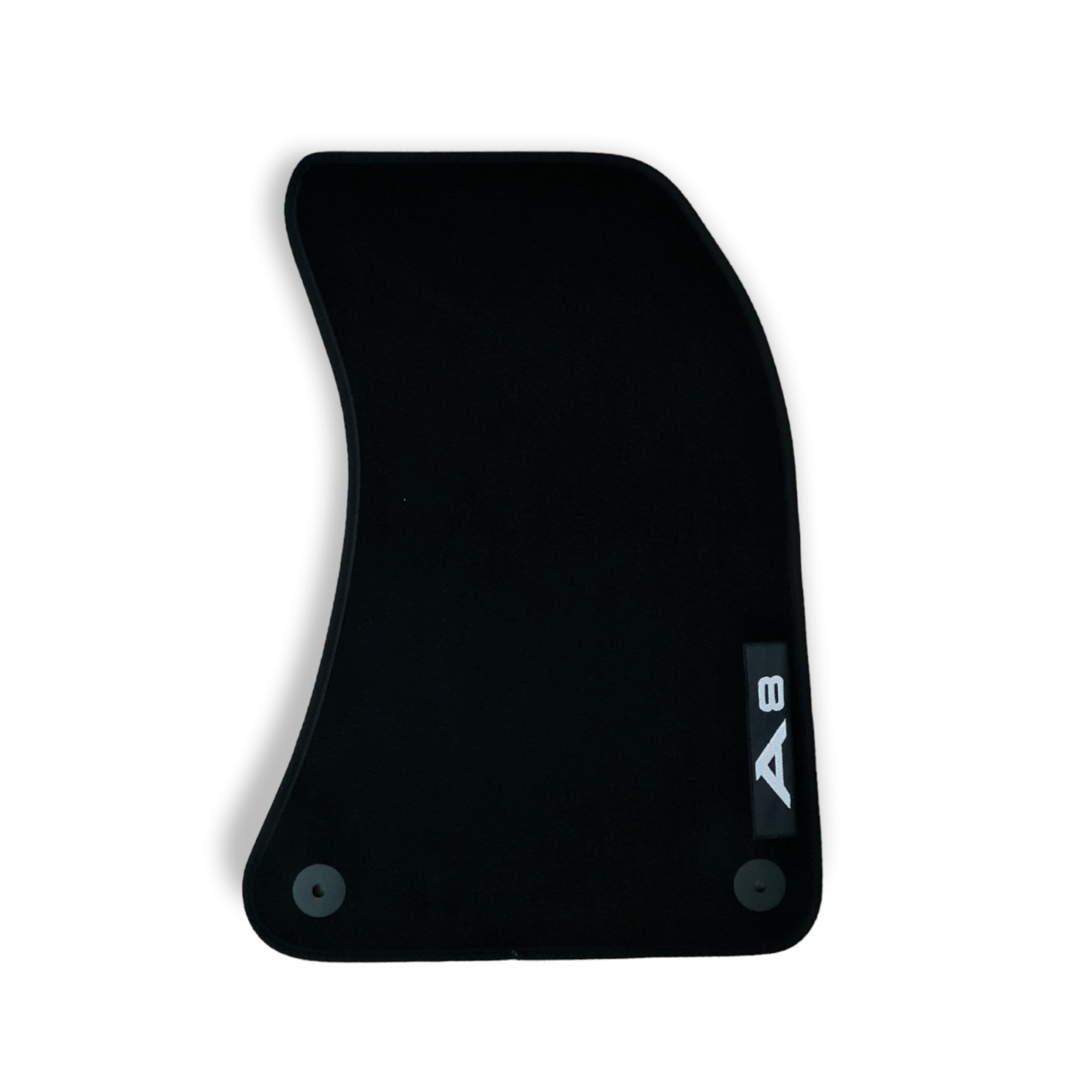 Front Car Floor Mats Velour For Audi A8 Waterproof Black Carpet Auto Liners 2pcs