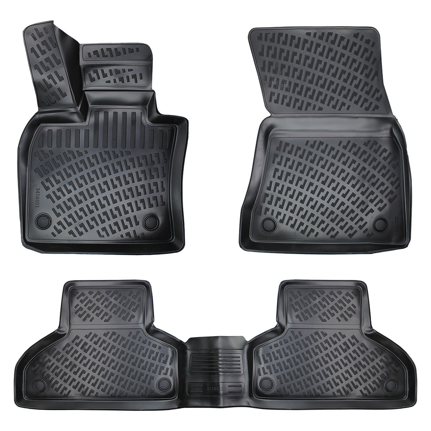 Floor Mats Liners For BMW X6 F16 2014-2018 All Weather Heavy Duty 3D Car Rugs
