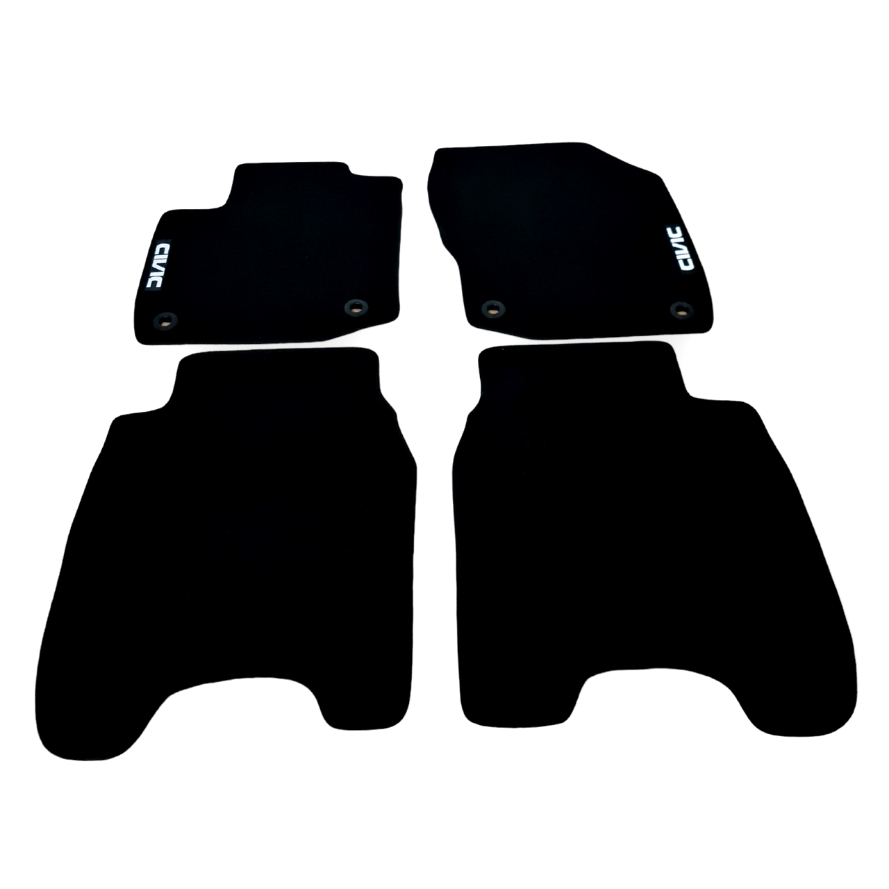 Car Floor Mats For Honda Civic Hatchback Velour Waterproof Black Carpet Rugs New