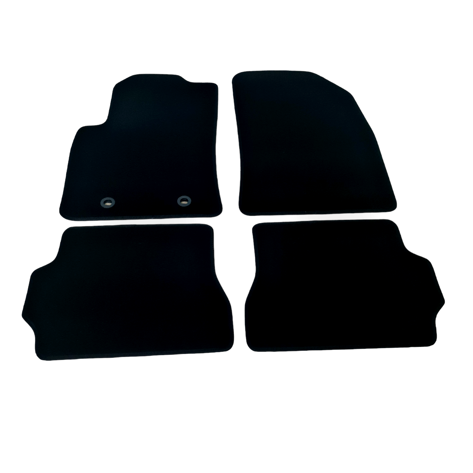 Car Floor Mats Velour For Ford Fiesta Waterproof Black Carpet Rugs Auto Liners