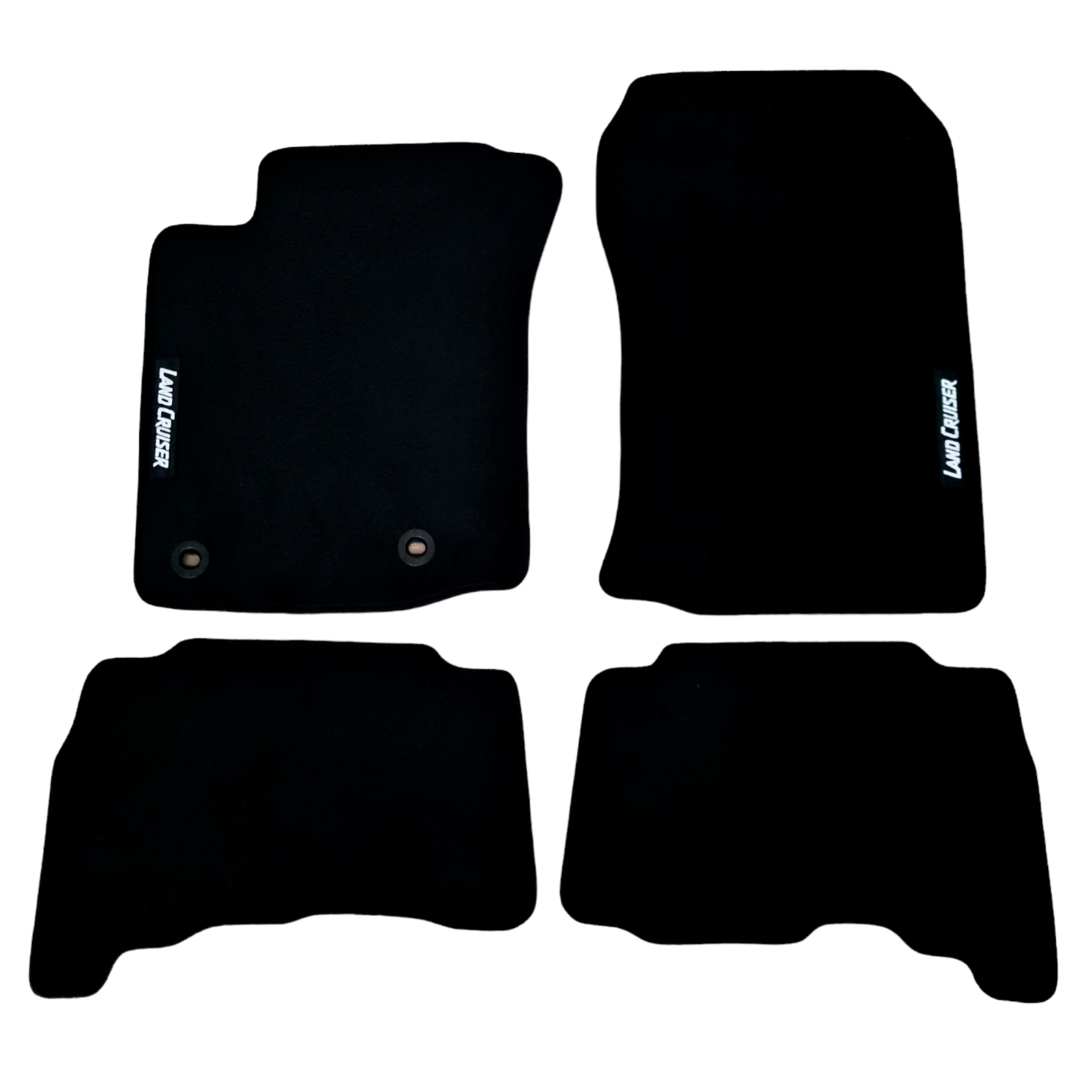 Car Floor Mats Velour For Toyota Land Cruiser J150 Black Carpet Auto Liners New