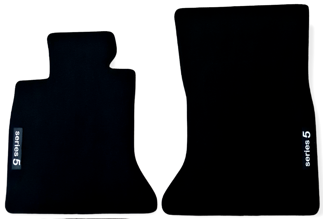 Front Car Floor Mats Velour For BMW 5 F10 M5 Waterproof Black Carpet Liners 2pcs
