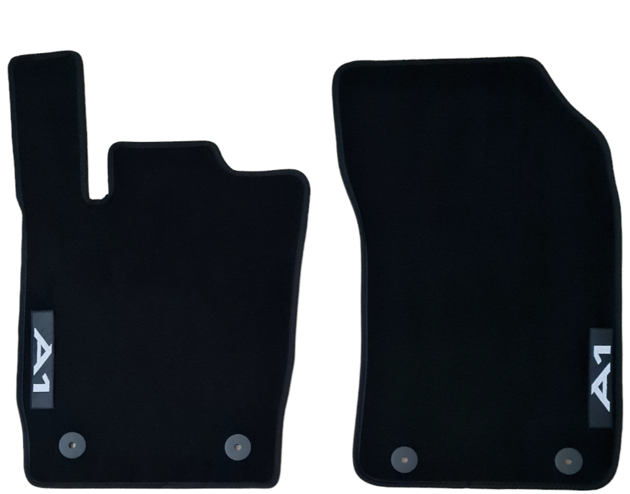 Front Car Floor Mats For Audi A1 Velour Waterproof Carpet Rugs Auto Liners 2pcs
