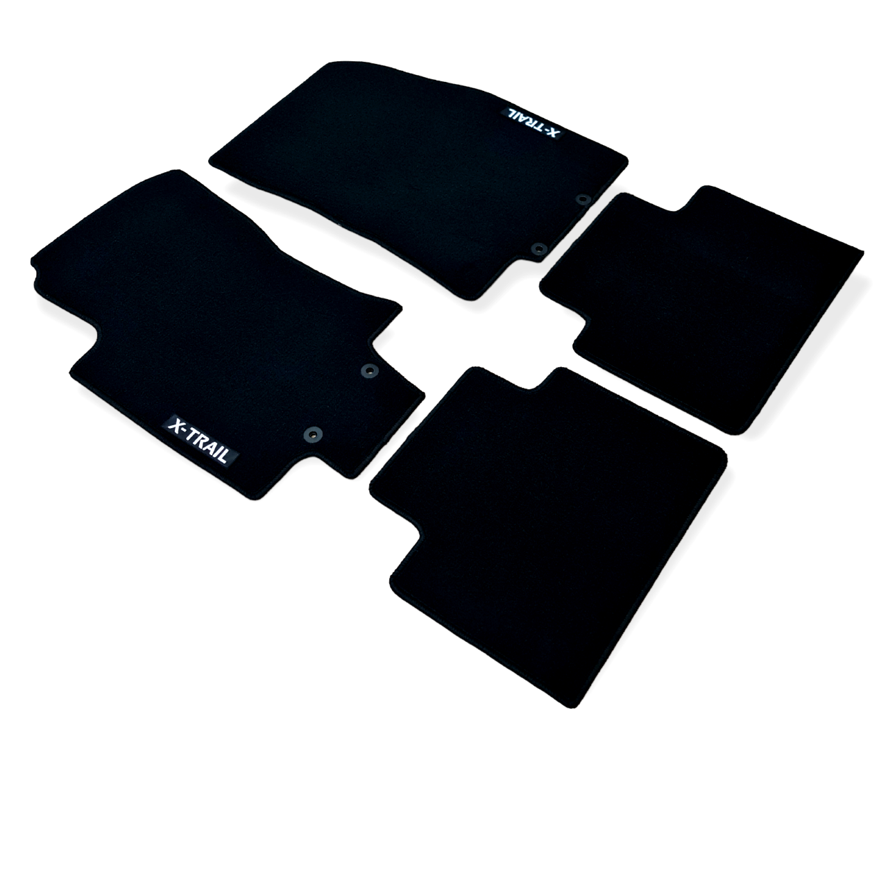 Car Floor Mats Velour For Nissan X Trail Waterproof Black Carpet Auto Liners New