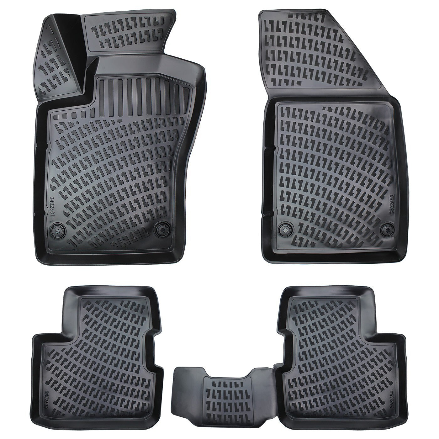 Floor Mats Liners For Fiat Tipo Sedan 2015-2024 All Weather Heavy Duty 3D Rugs