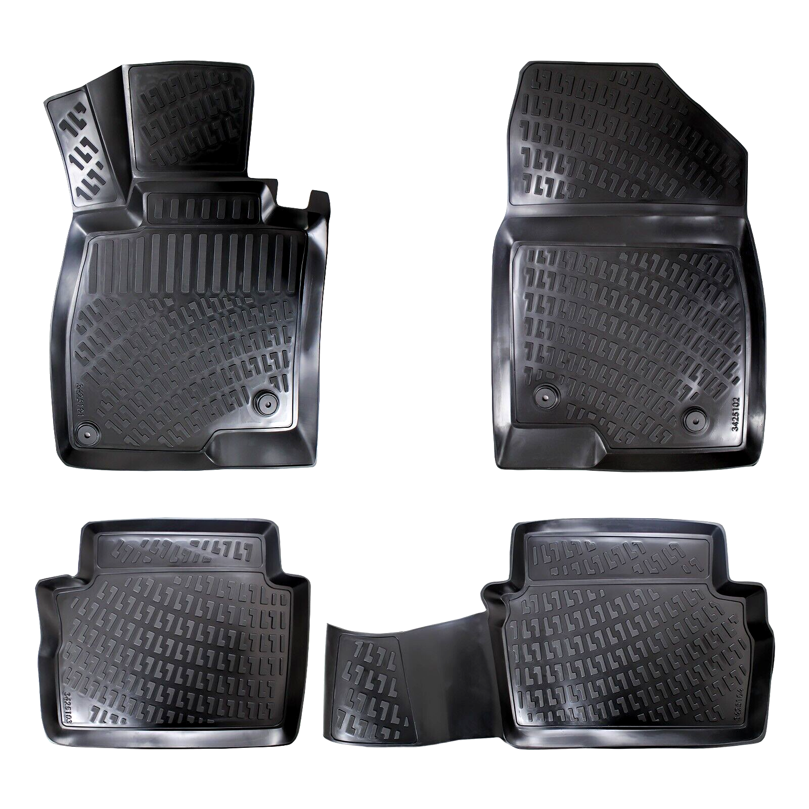 Car Floor Mats Liners For Mazda 6 2012-2022 All Season Heavy Duty 3D Auto Rugs