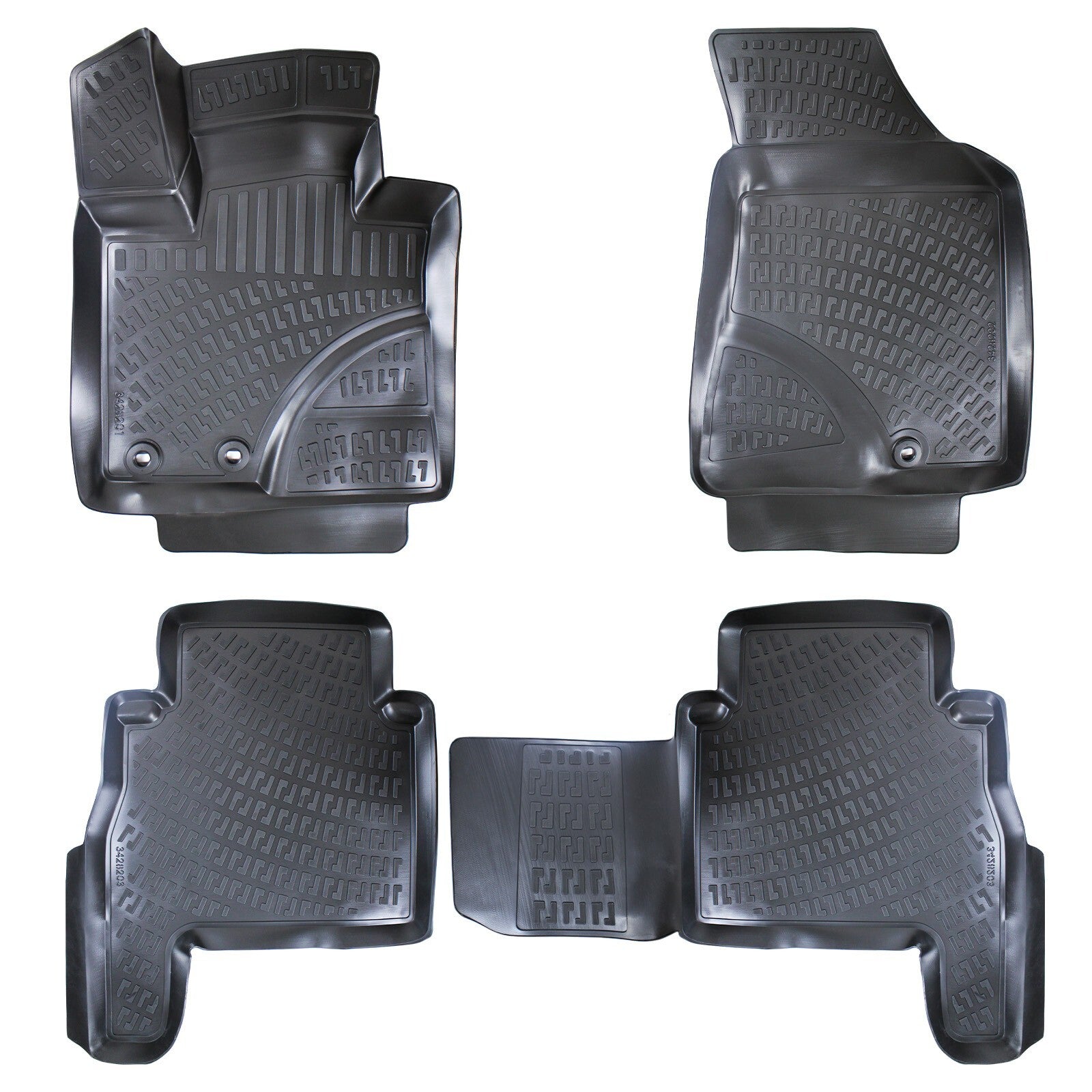 Floor Mats Liners For Kia Sorento 2010-2015 All Weather Heavy Duty 3D Car Rugs