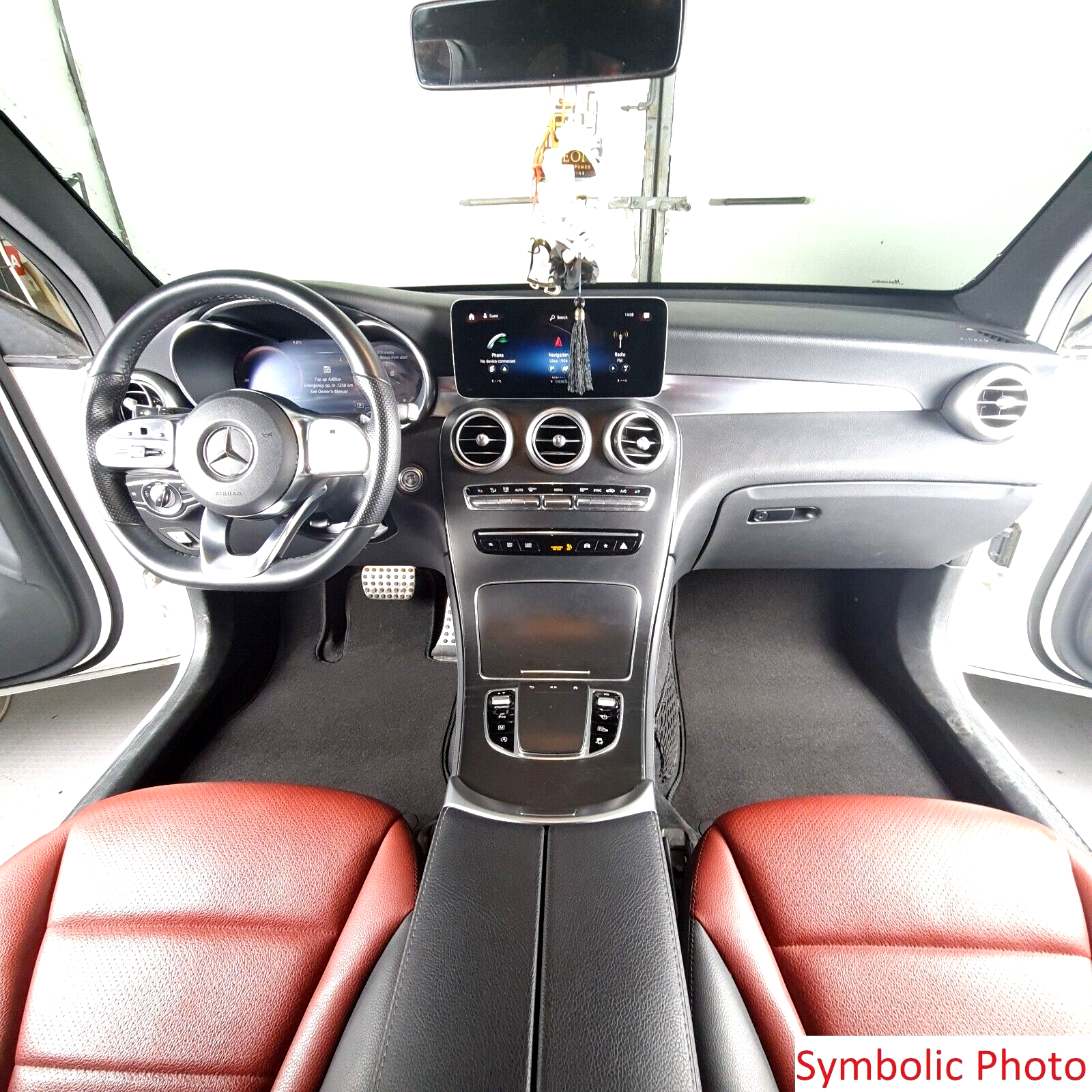 Front Car Floor Mats Velour For Mercedes C-Class Coupe Liners Waterproof Black