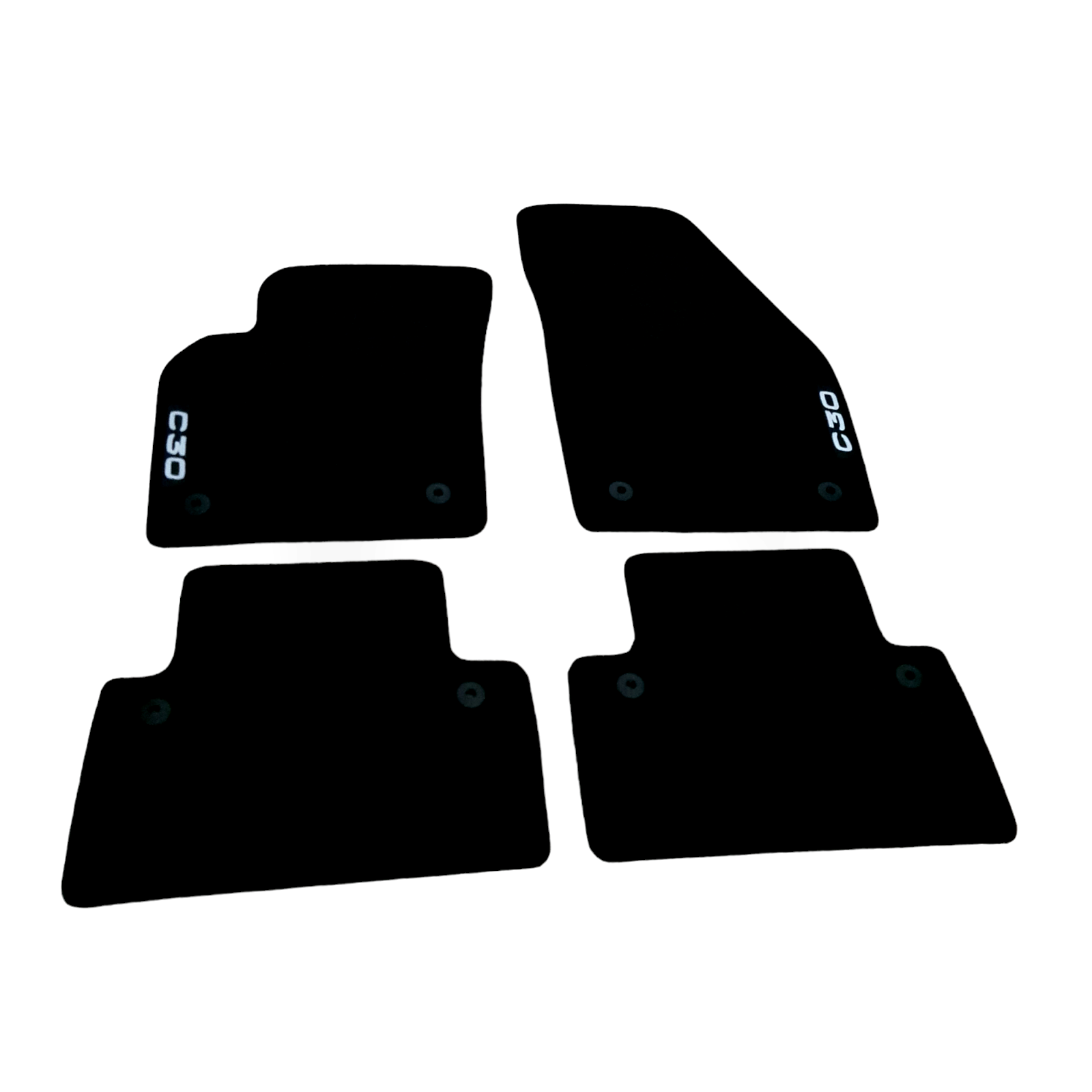For Volvo C30 Carpet Car Floor Mats 2004-2011 OEM Quality Velour Auto Rugs New