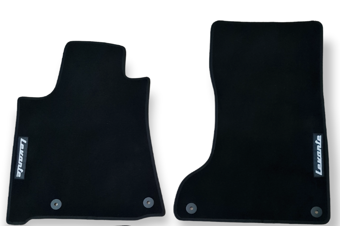 Front Car Floor Mats Velour For Maserati Levante Waterproof Black Carpet 2pc New