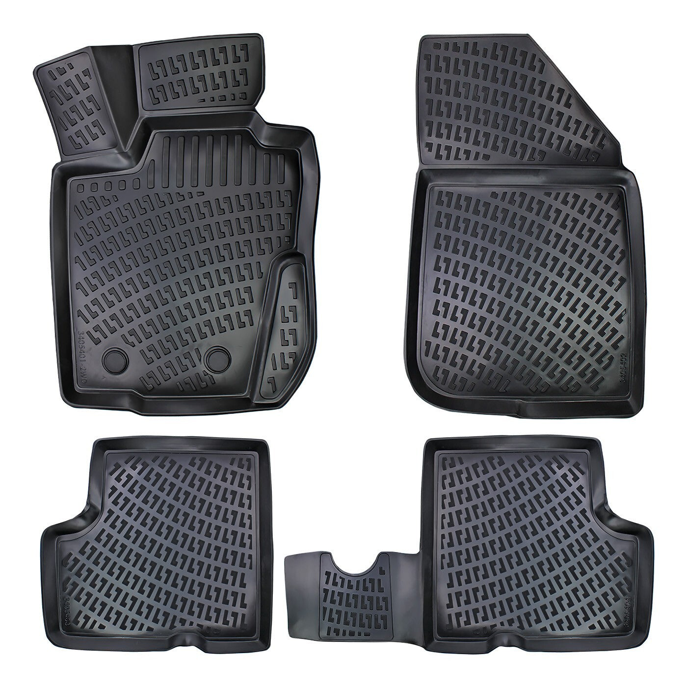 Floor Mats Liners For Dacia Duster 2010-2017 4x2 All Weather Heavy Duty Car Rugs