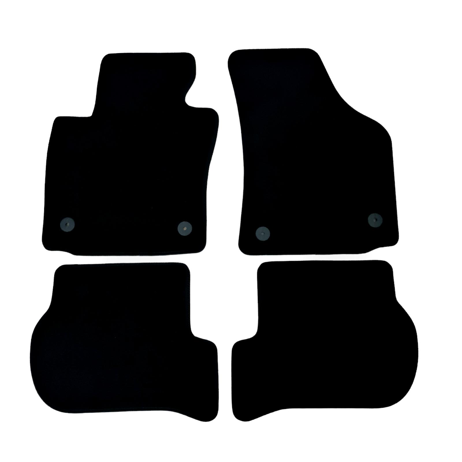 Car Floor Mats Velour For Seat Leon MK2 Waterproof Black Carpet Rugs Auto Liners