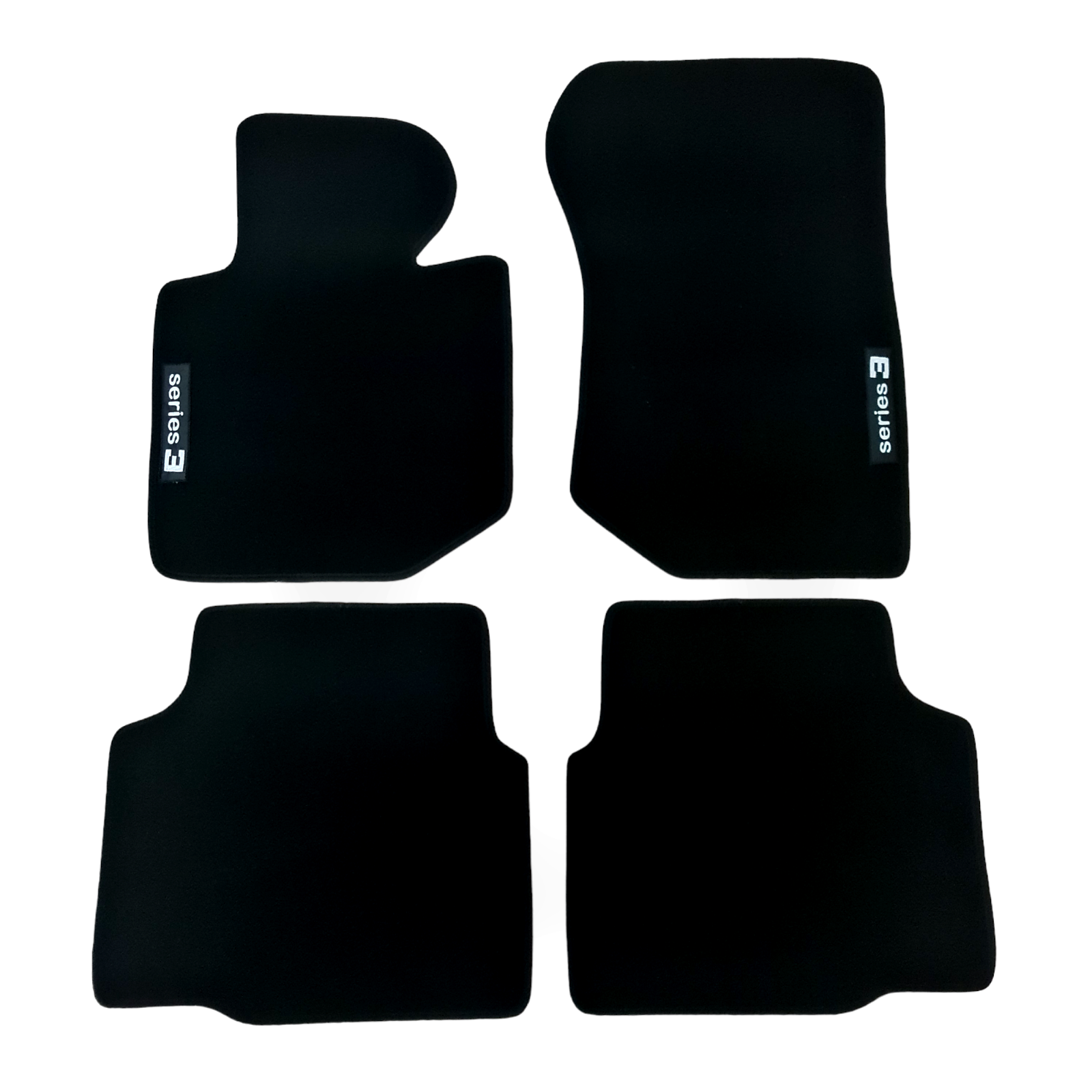 Car Floor Mats Velour For BMW 3 M3 E36 Waterproof Black Carpet Auto Liners New