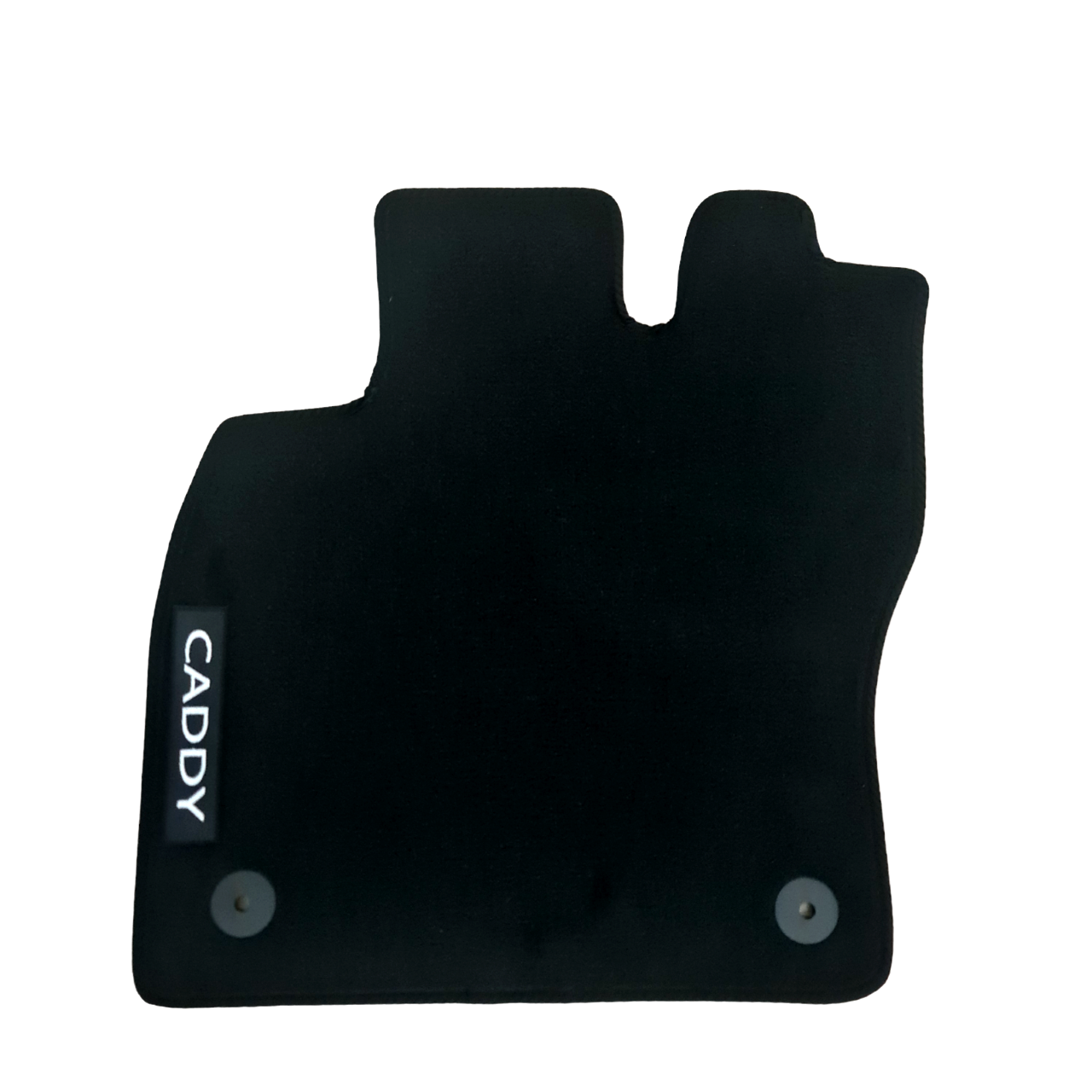 Front Car Floor Mats For VW Caddy Velour Waterproof Black Carpet Liners New 2pcs