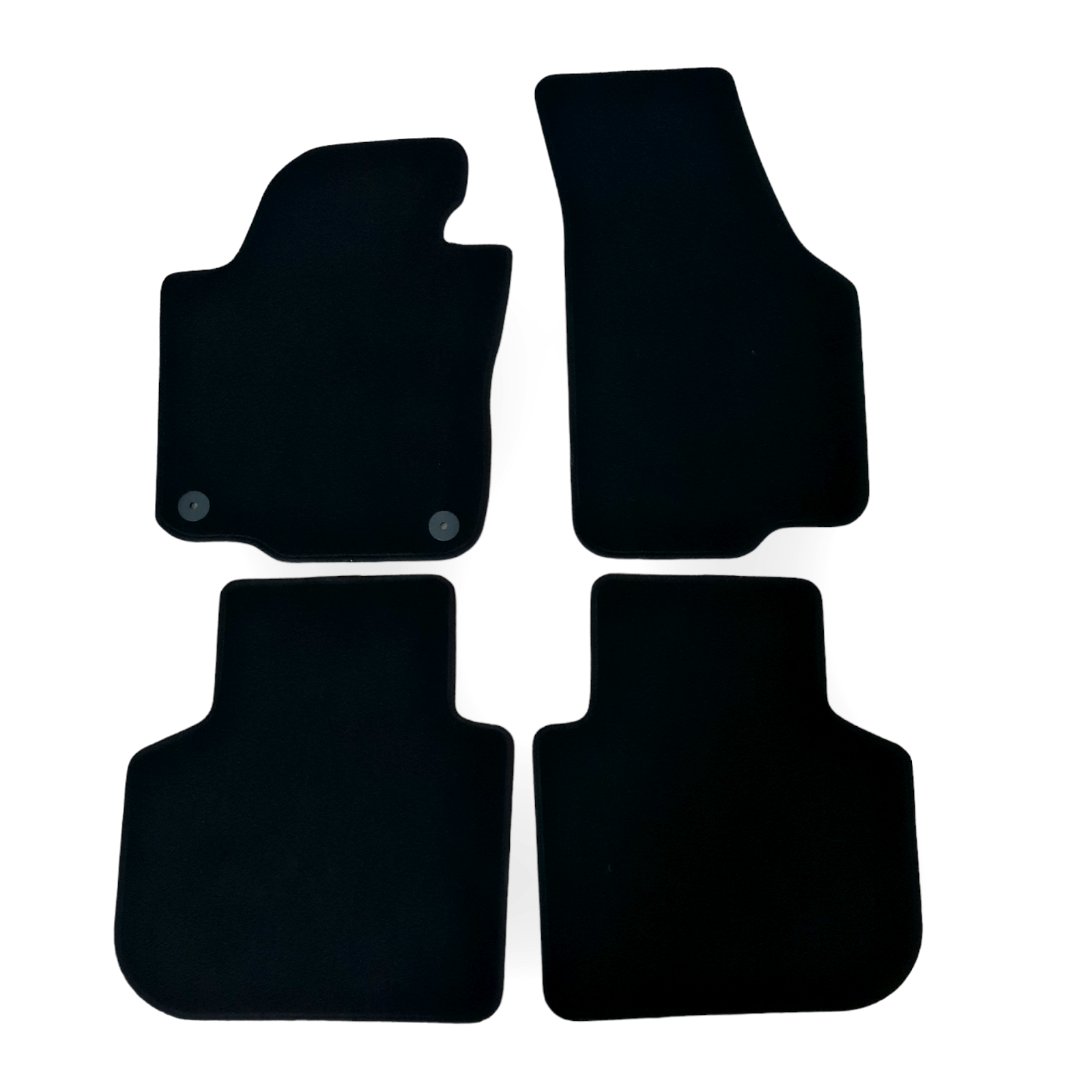 Velour Car Floor Mats For VW Passat SE Waterproof Black Carpet Auto Liners New