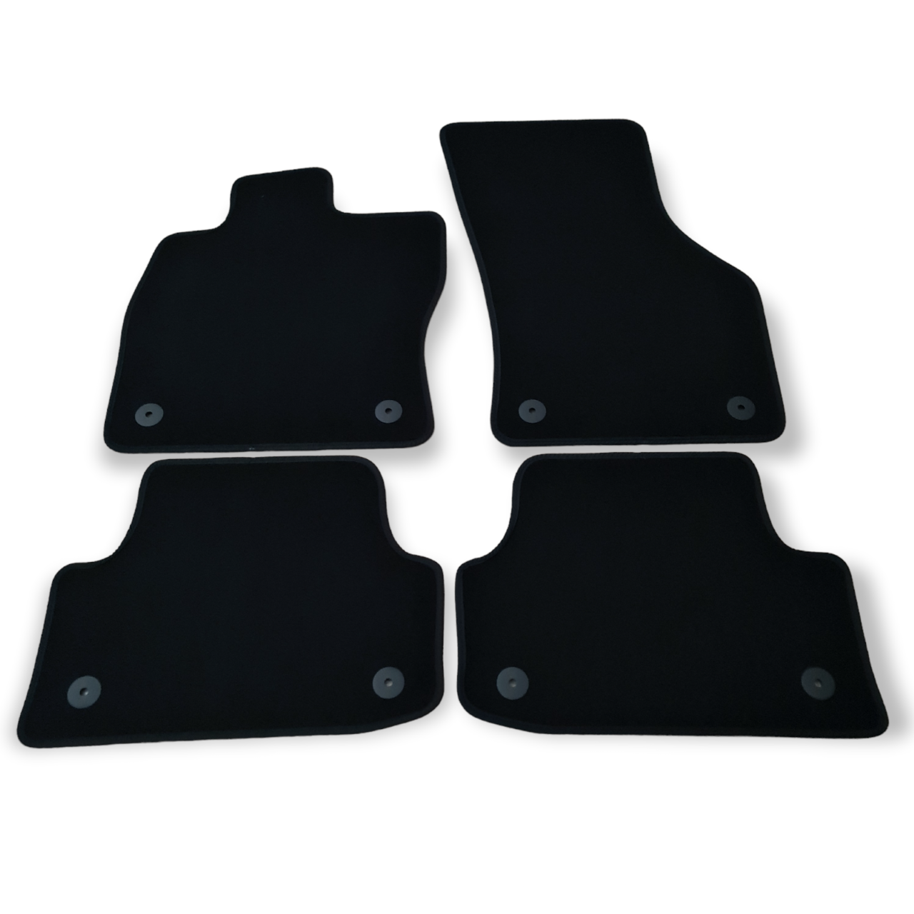 Car Floor Mats Velour For Audi A3 Waterproof Black Carpet Rugs Auto Liners New