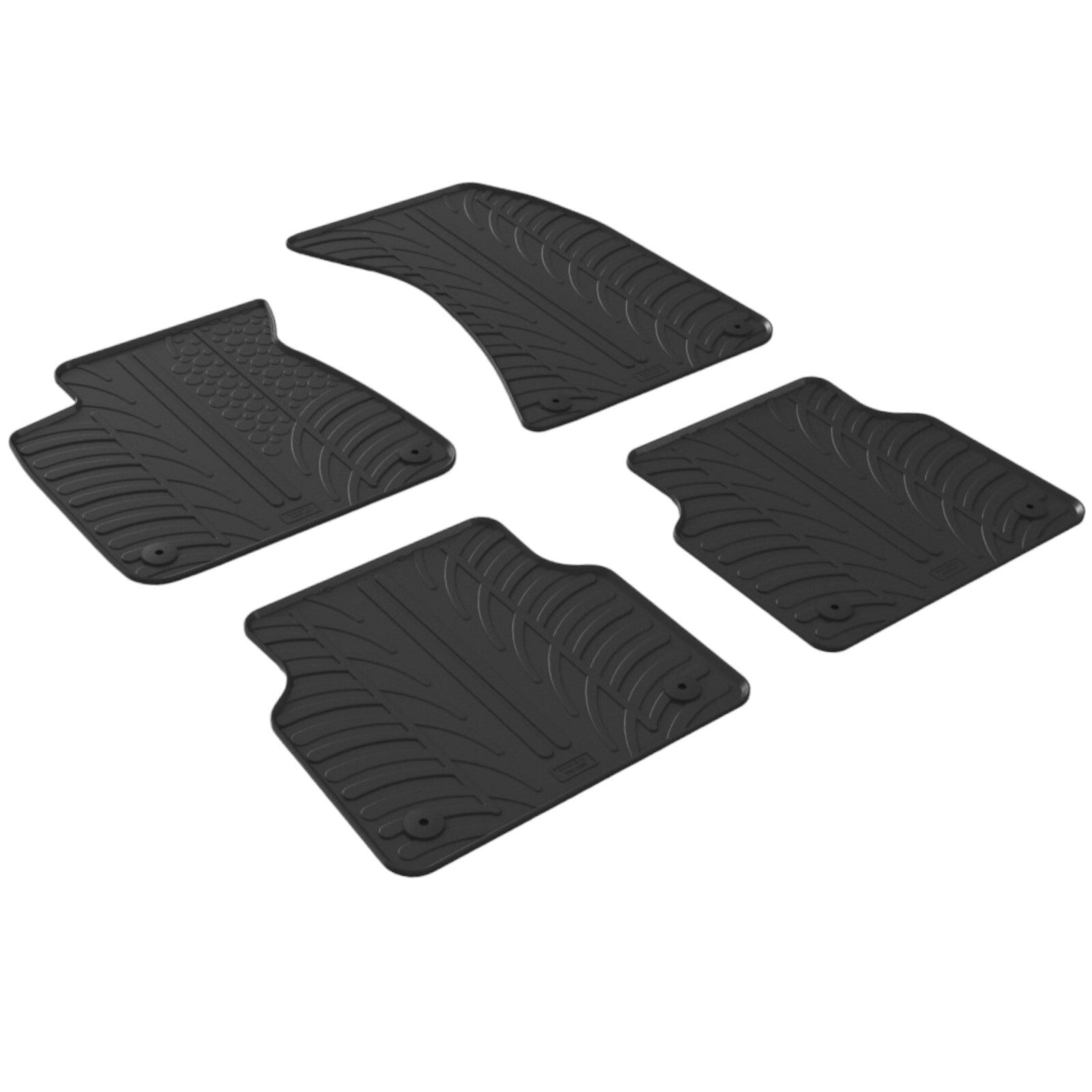 For Audi A8 2009-2017 Short WB Floor Mats Rubber All Weather Heavy Duty Liners