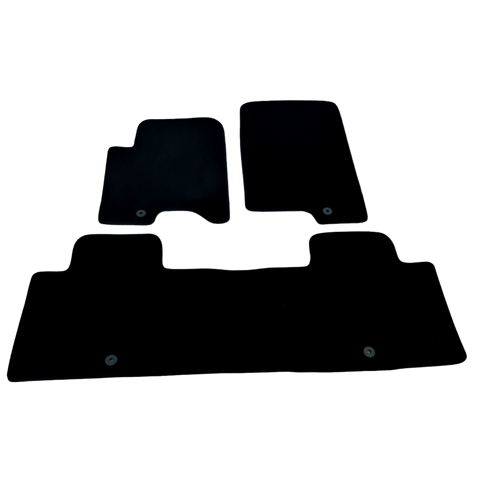 Car Floor Mats For SsangYong Musso Grand Waterproof Velour Black Carpet Liners