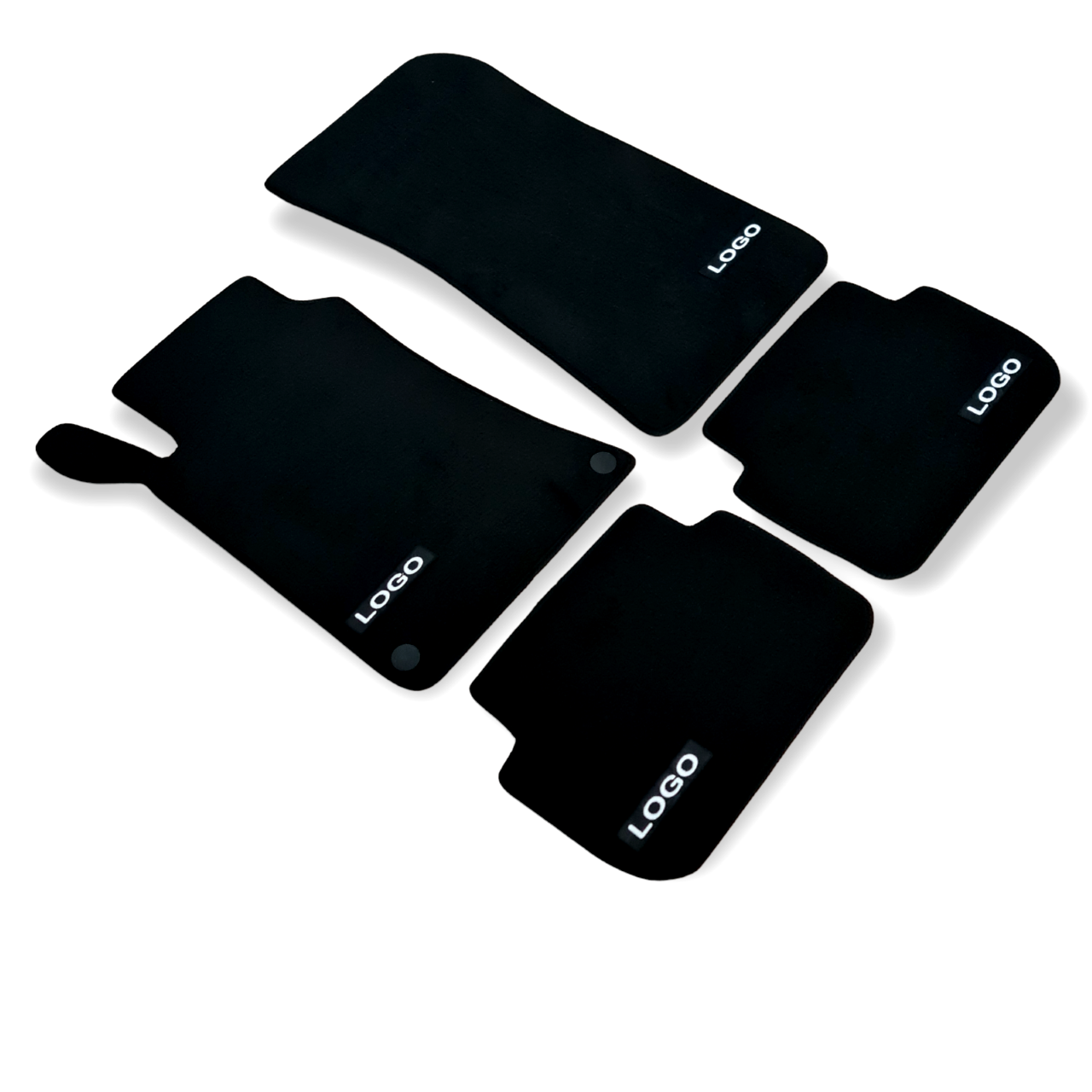 Velour Car Floor Mats For Mercedes CLK AMG C209 Auto Liners Waterproof Black New