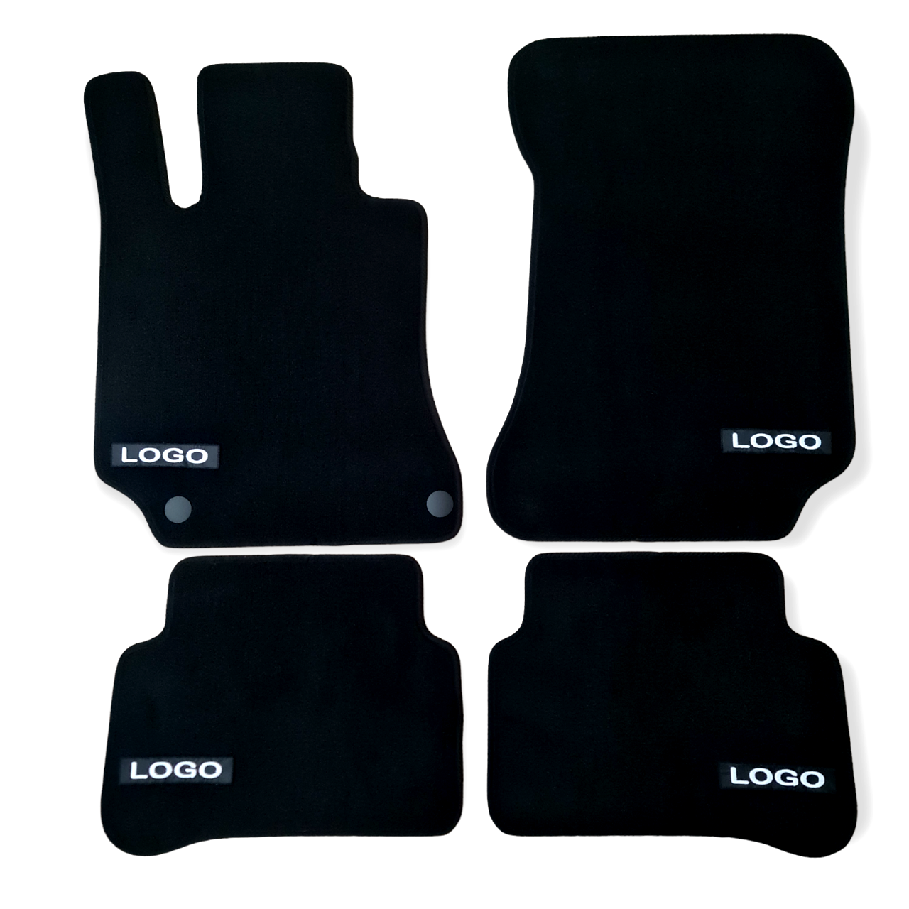 Velour Car Floor Mats For Mercedes E Class AMG 2009 2015 W212 Waterproof Black
