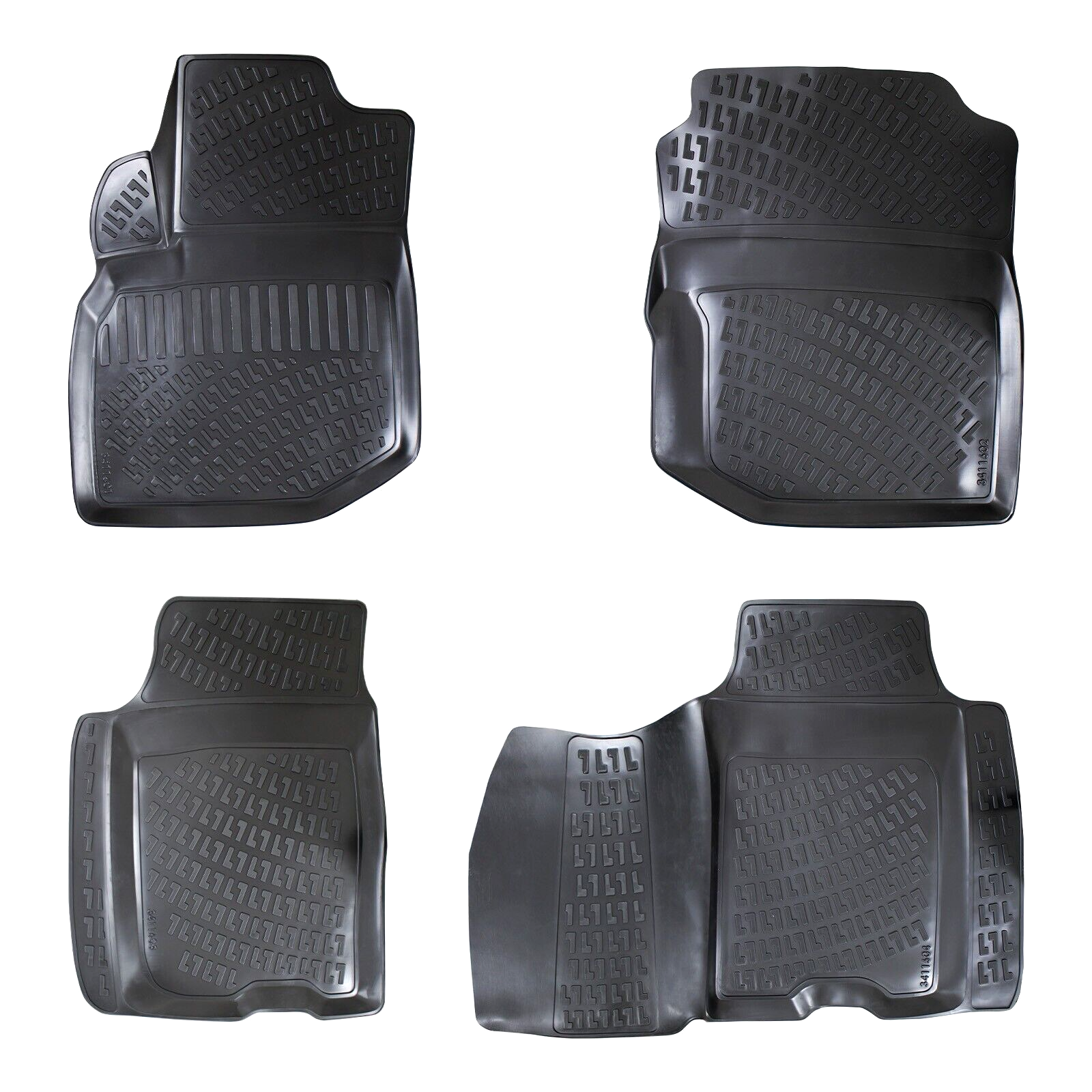 Car Floor Mats Liners For Honda Jazz 2008-2015 All Season Heavy Duty Auto Rugs