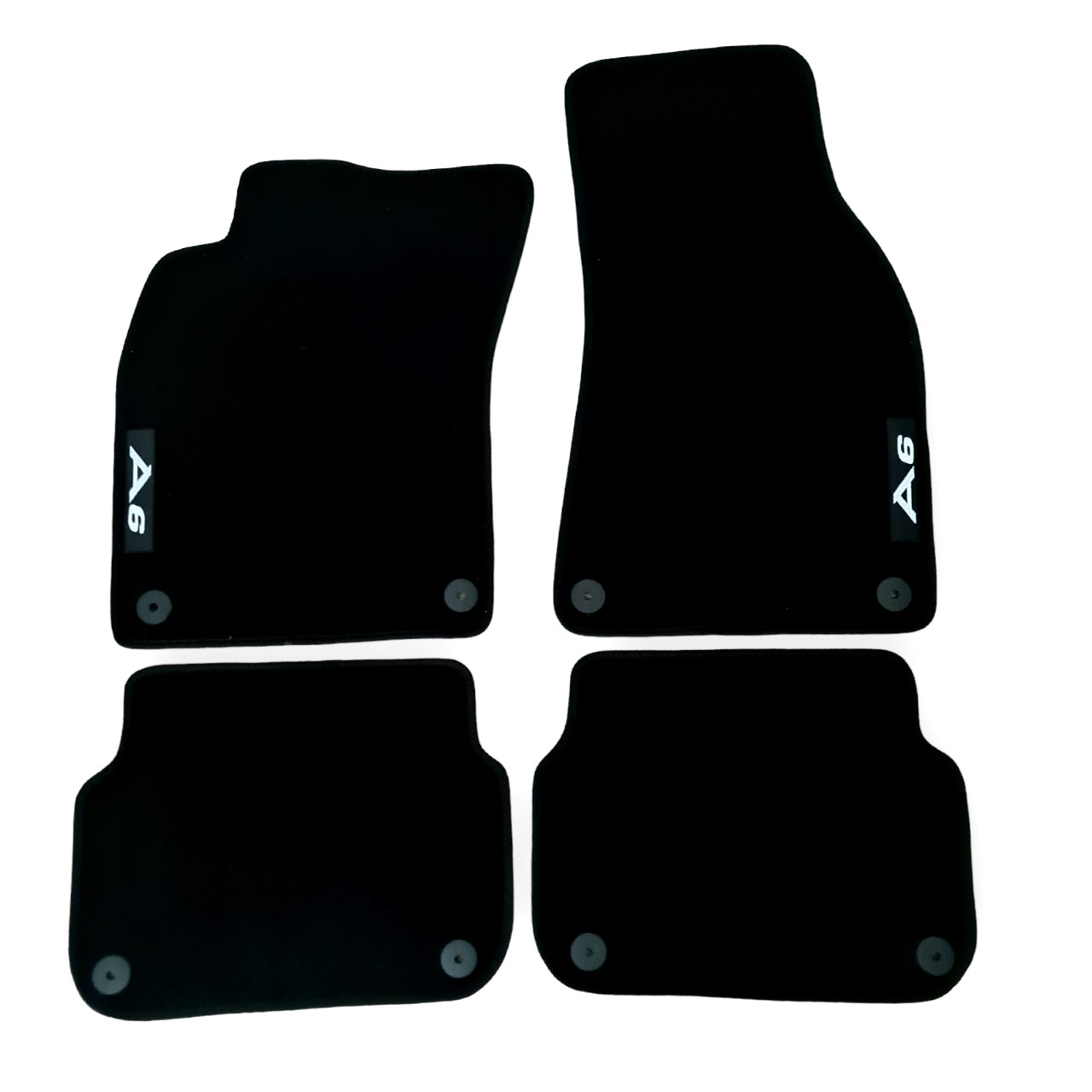 Car Floor Mats Velour For Audi A6 C6 S6 RS6 Waterproof Black Carpet Liners New