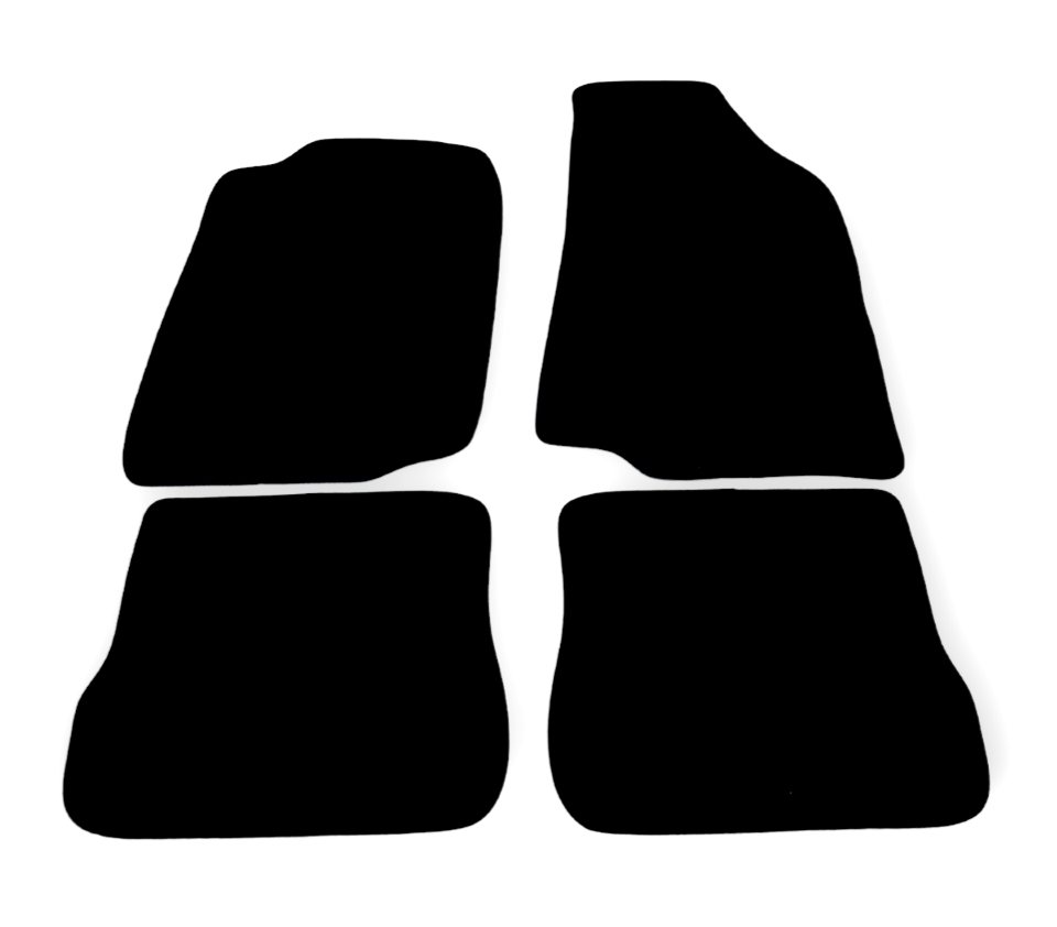 Velour Car Floor Mats For VW Golf Mk2 Waterproof Black Carpet Rugs Auto Liners