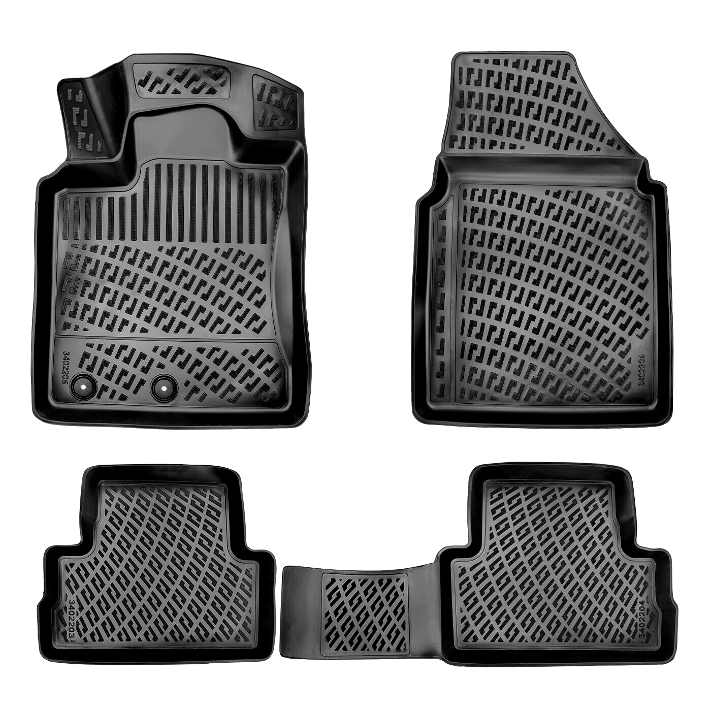 Car Floor Mats Liners For Nissan Qashqai 2006-2013 All Season Heavy Duty 3d Rugs