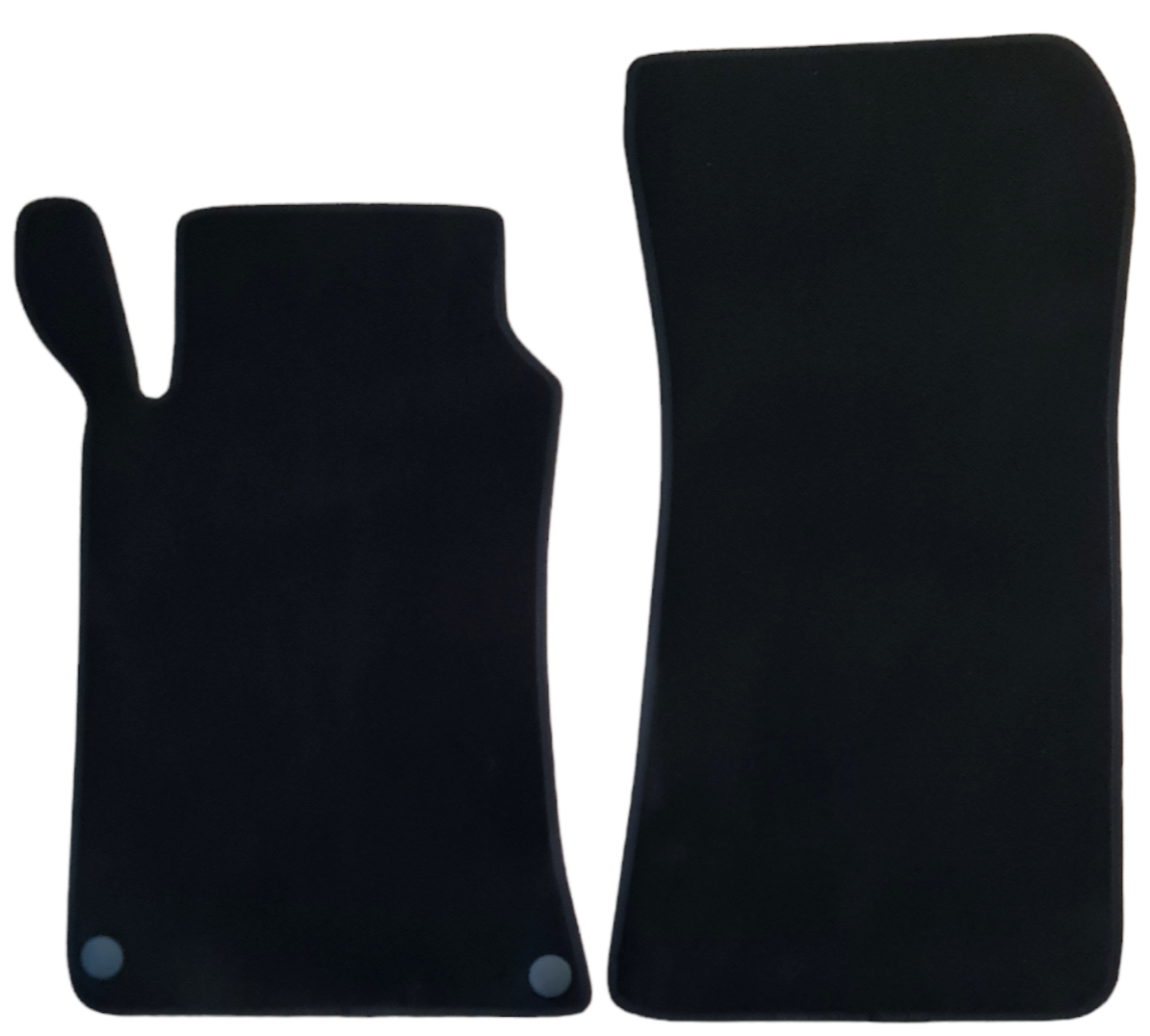 Front Car Floor Mats Velour For Mercedes CLK C209 Waterproof Carpet Liners 2pcs