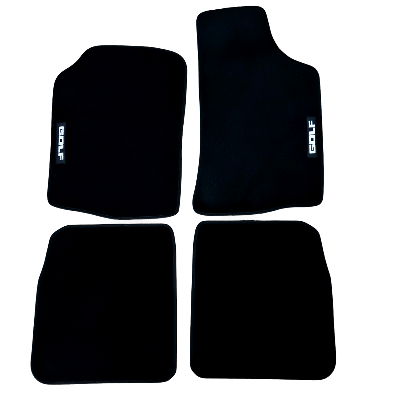 Car Floor Mats Velour For VW Golf Mk1 Waterproof Black Carpet Rugs Auto Liners