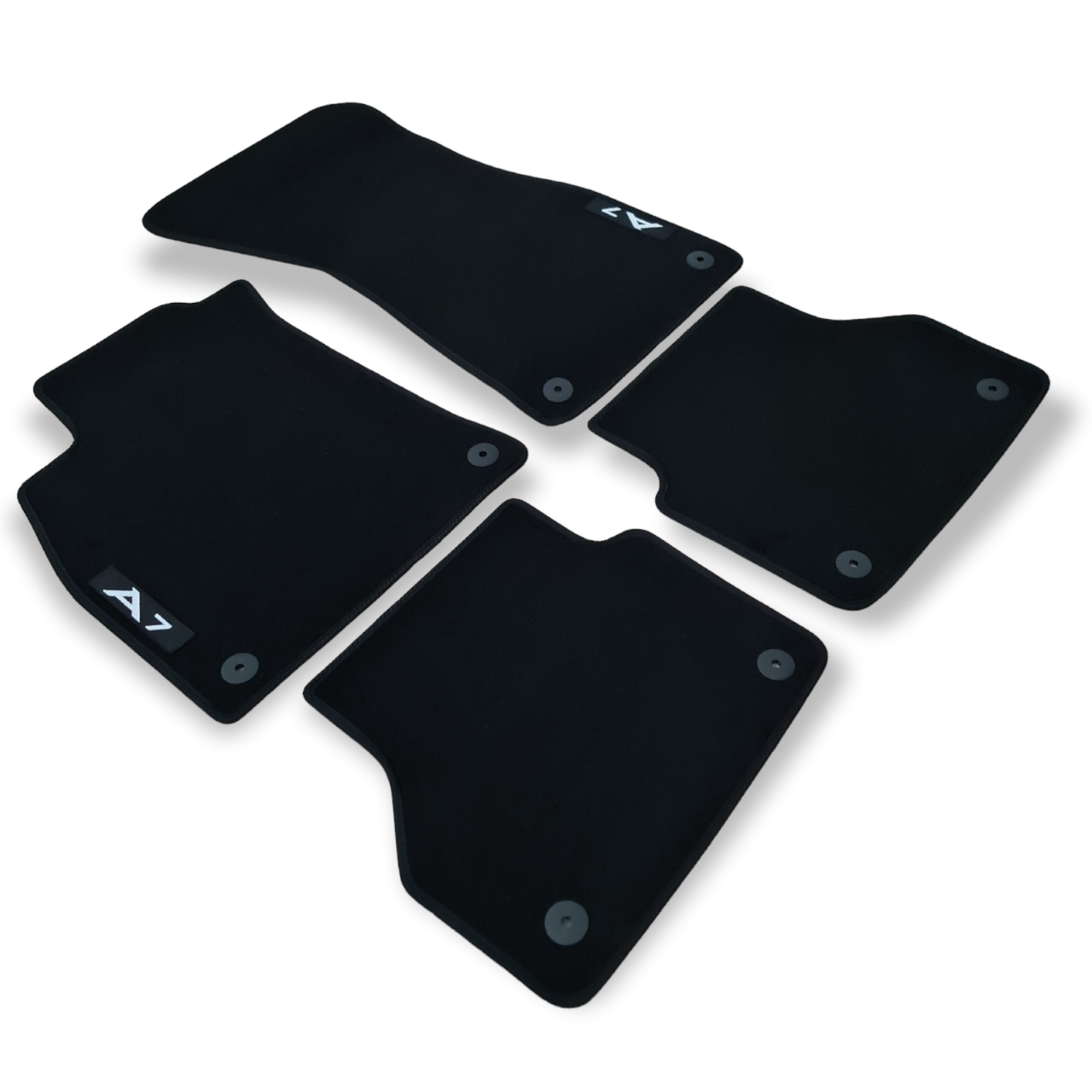 Car Floor Mats Velour For Audi A7 Waterproof Black Carpet Rugs Auto Liners New